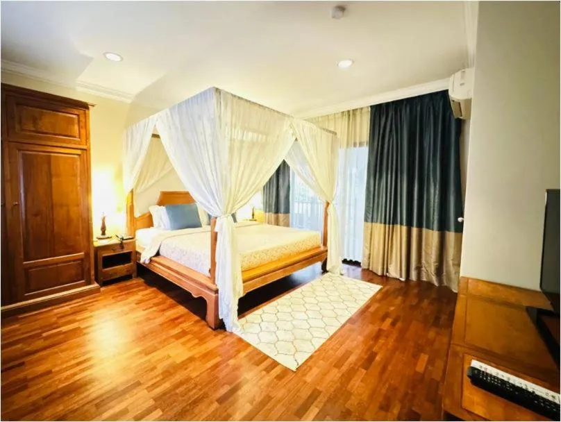 Bed in Cyberview Resort & Spa