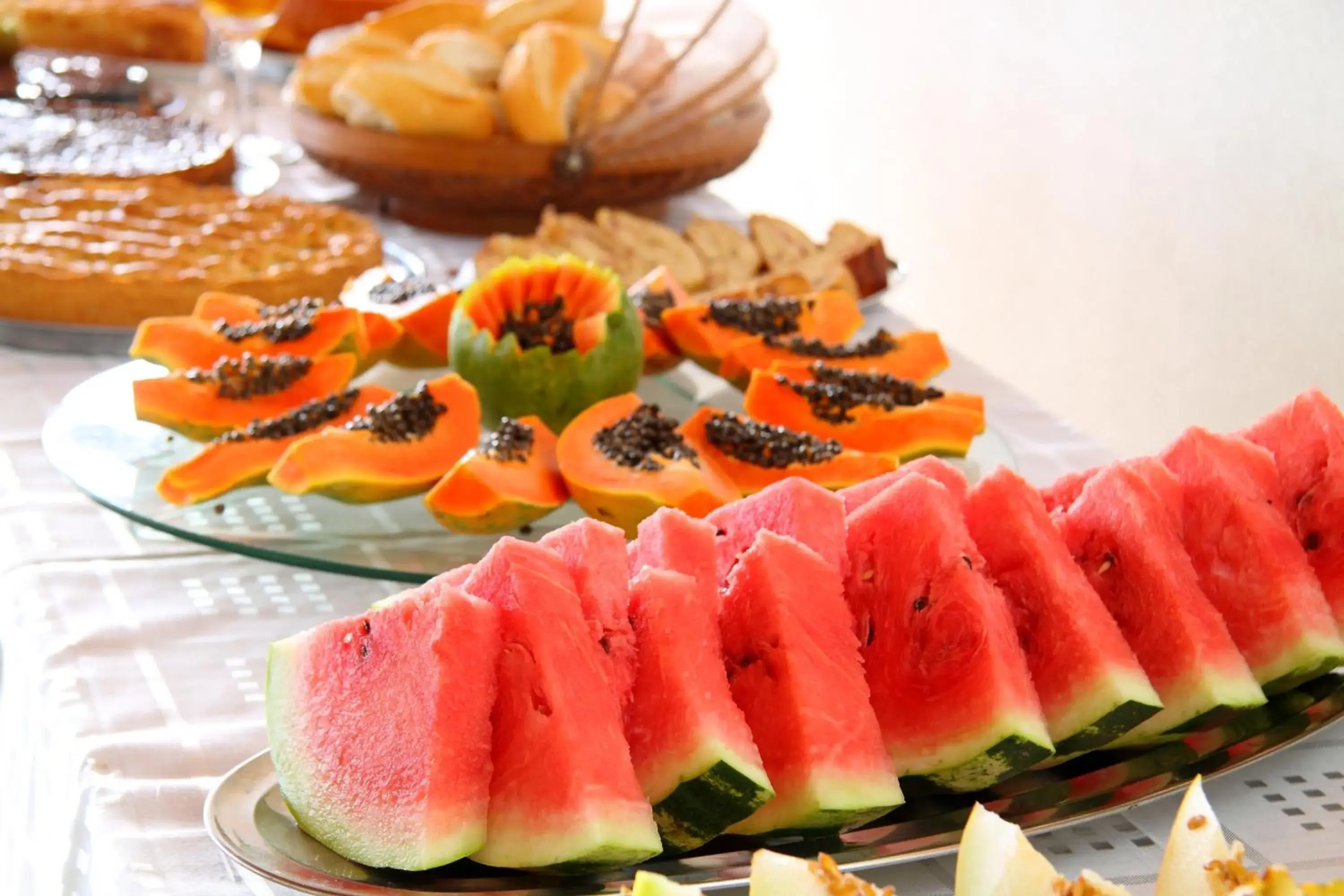 Buffet breakfast in Enseada dos Corais Praia Hotel Buffet breakfast in Enseada dos Corais Praia Hotel