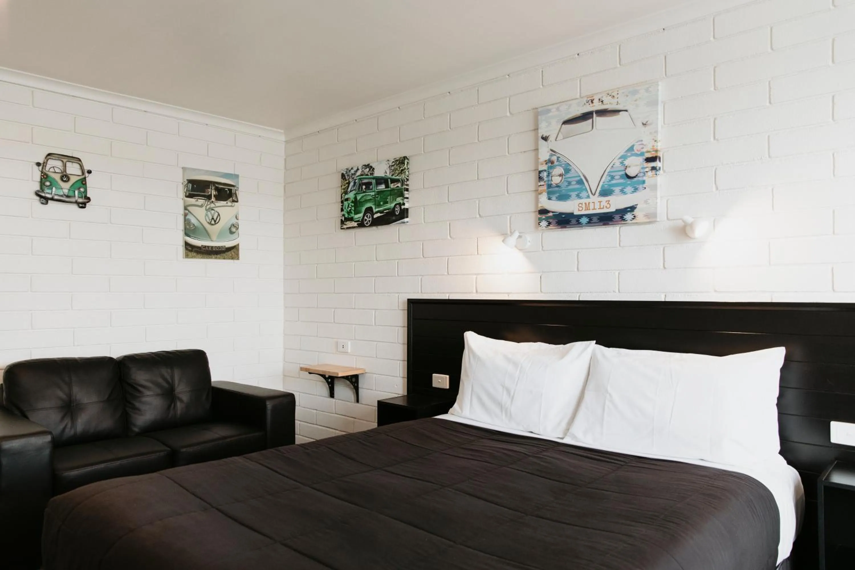 Bed in Anchor Wheel Motel