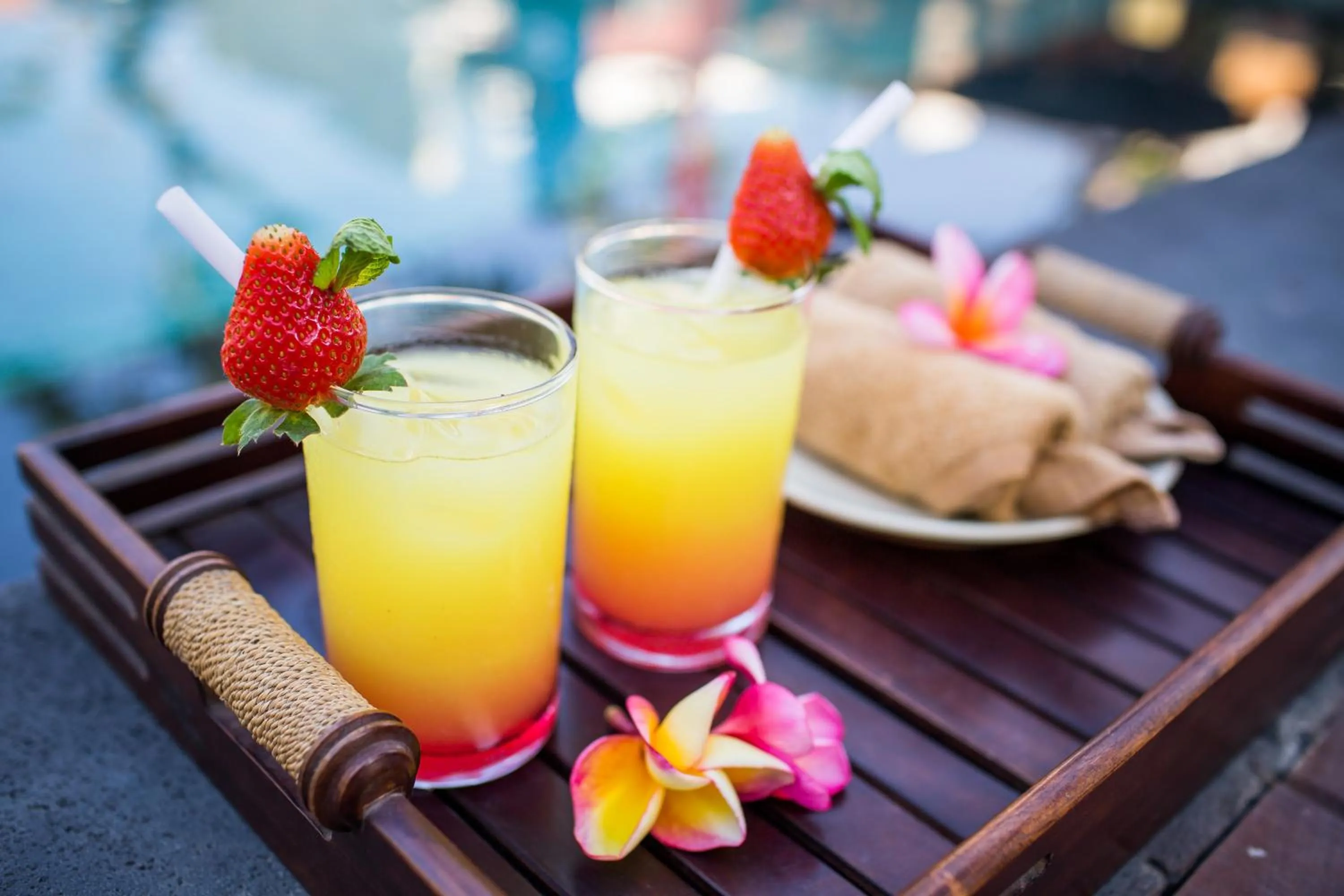 Drinks in Jay's Villa Umalas