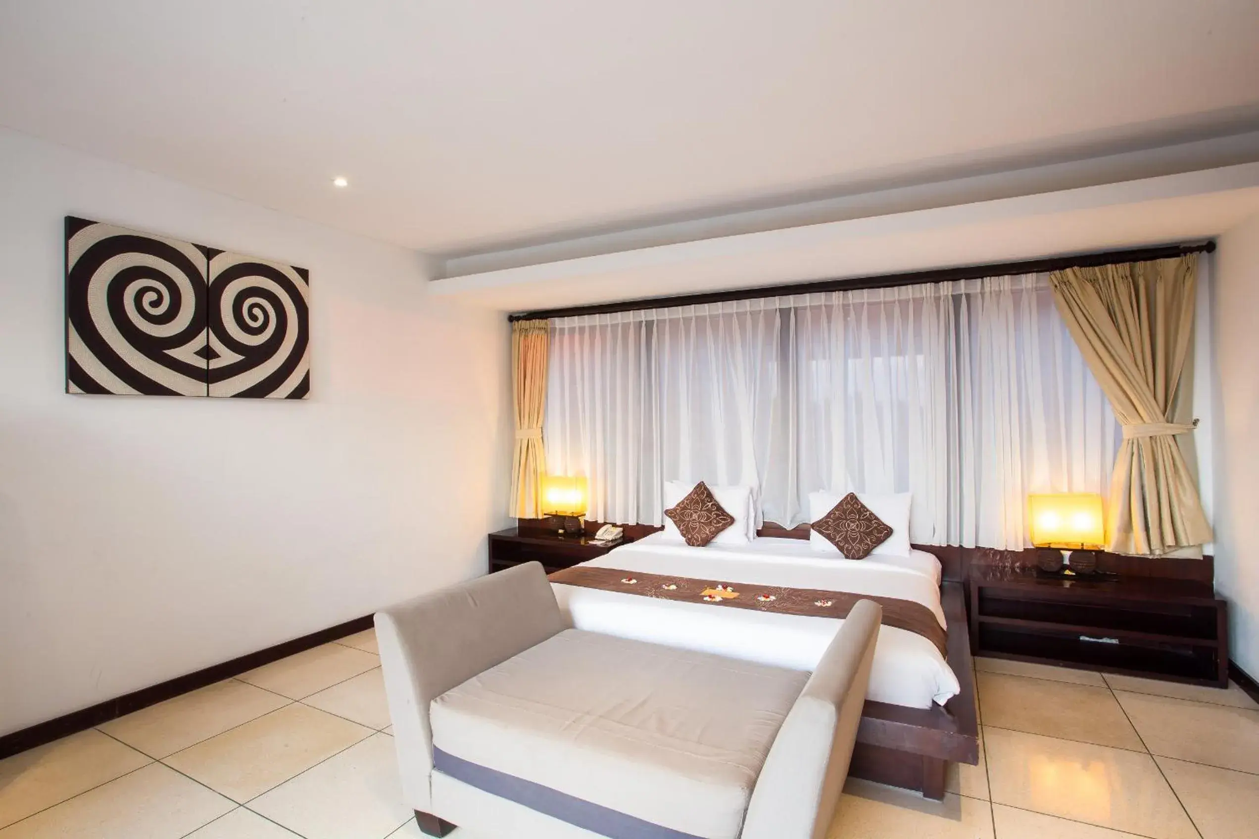 Bed in Jay's Villa Umalas Bed in Jay's Villa Umalas