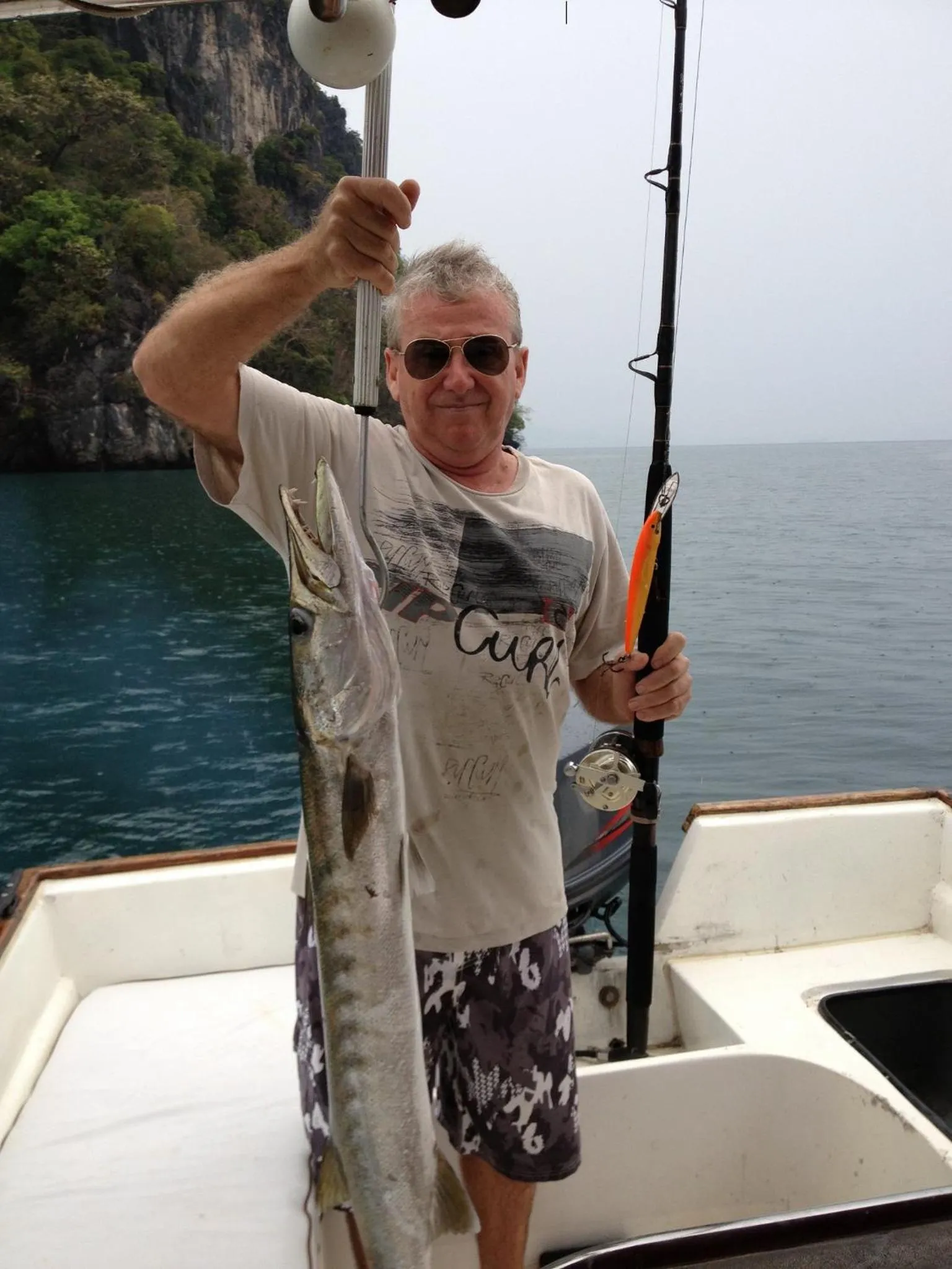 Fishing in KhaoTong Villa at Melina's