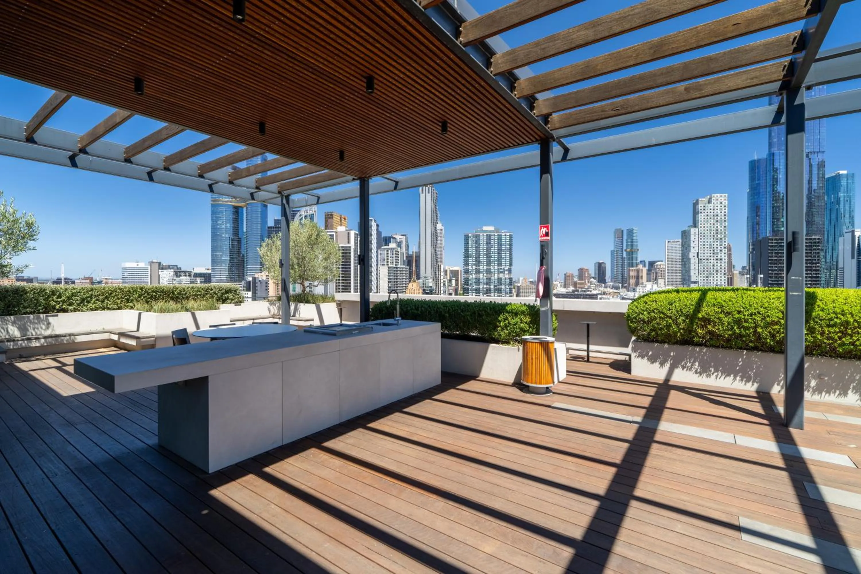 BBQ facilities in The Eminence Apartments by CLLIX