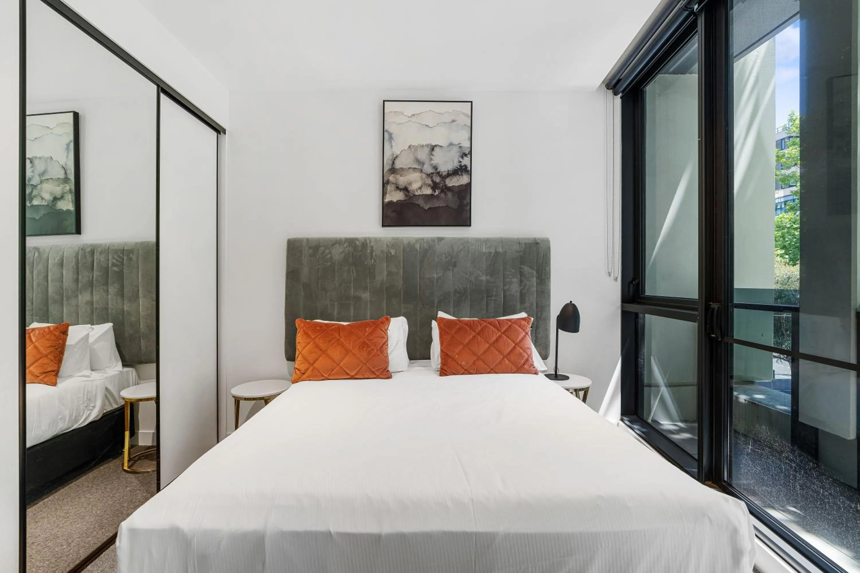 Bedroom, Bed in The Eminence Apartments by CLLIX