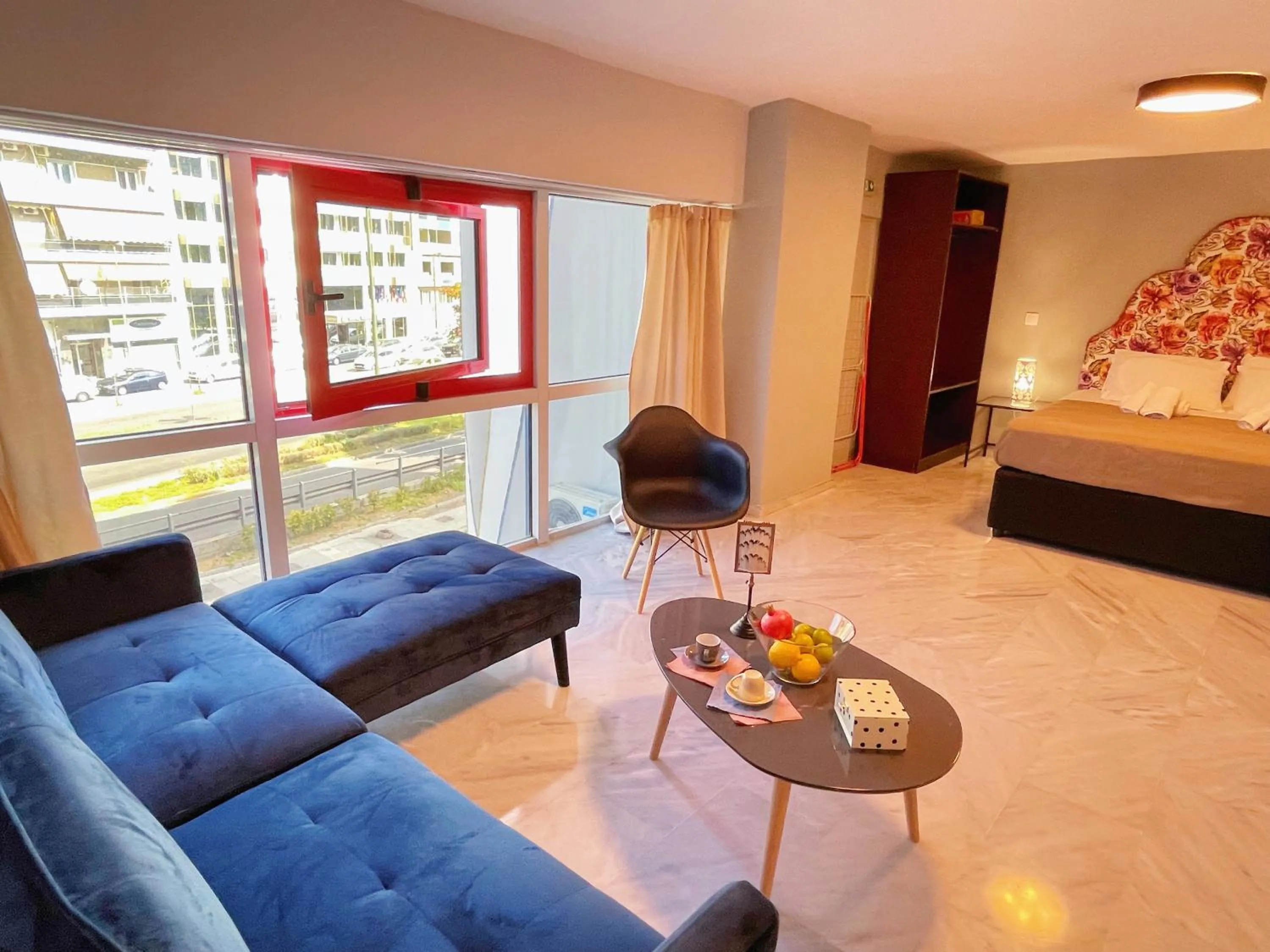 Living room in WSD Baia Acropolis Hotel Apartment