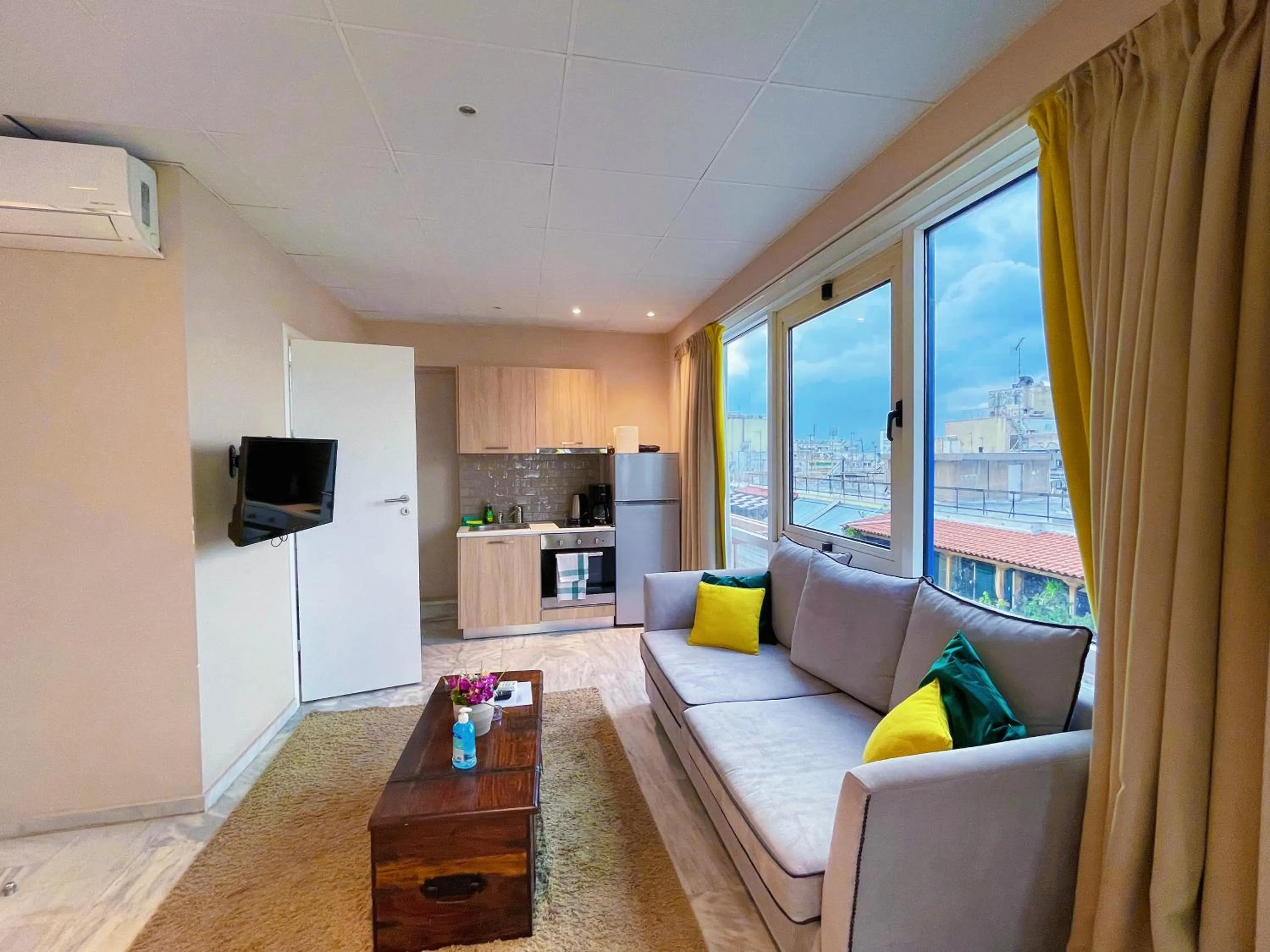 Living room in WSD Baia Acropolis Hotel Apartment