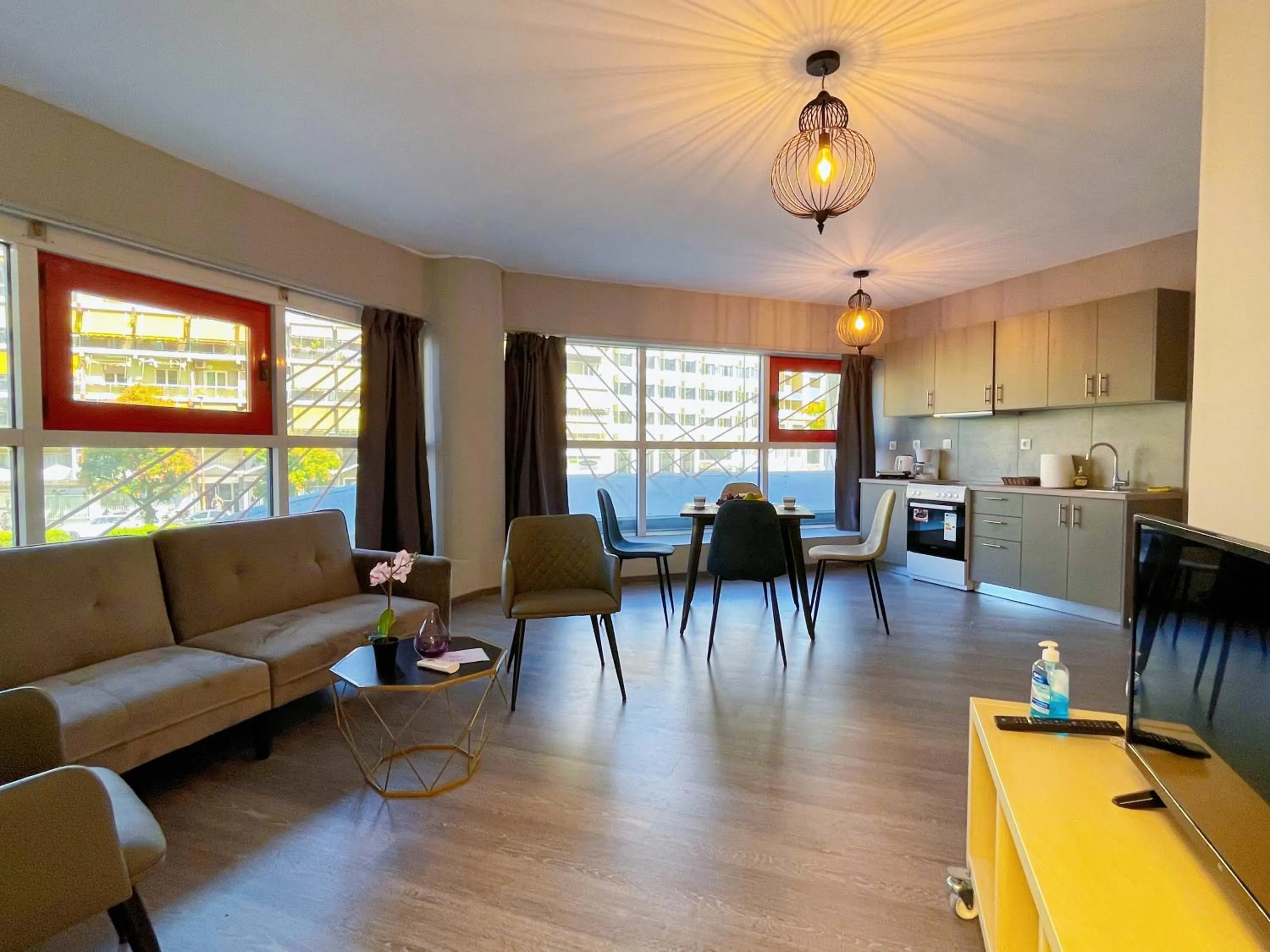 Living room in WSD Baia Acropolis Hotel Apartment