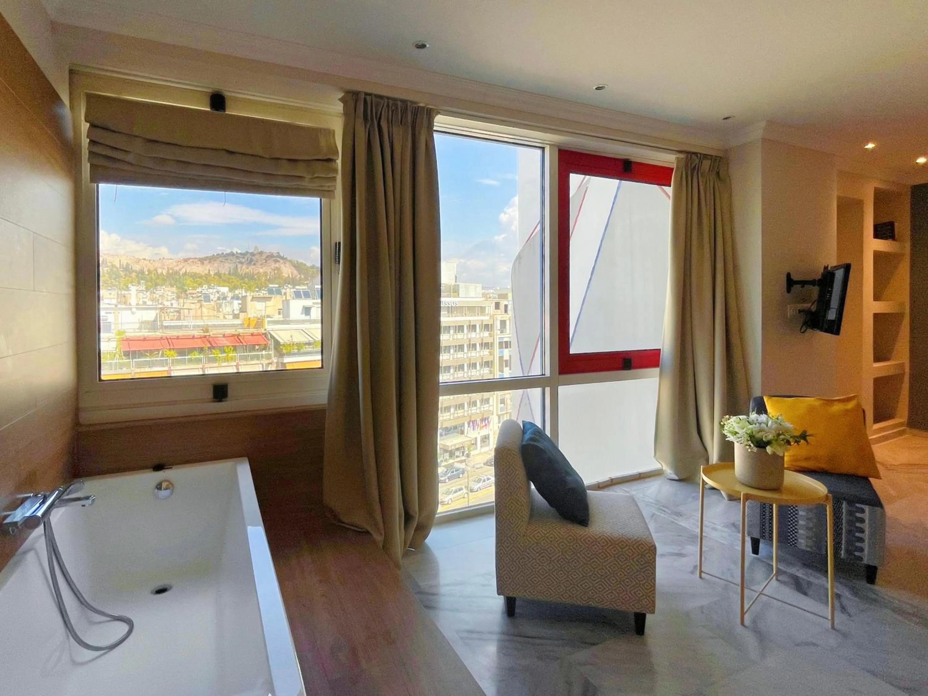 Living room in WSD Baia Acropolis Hotel Apartment