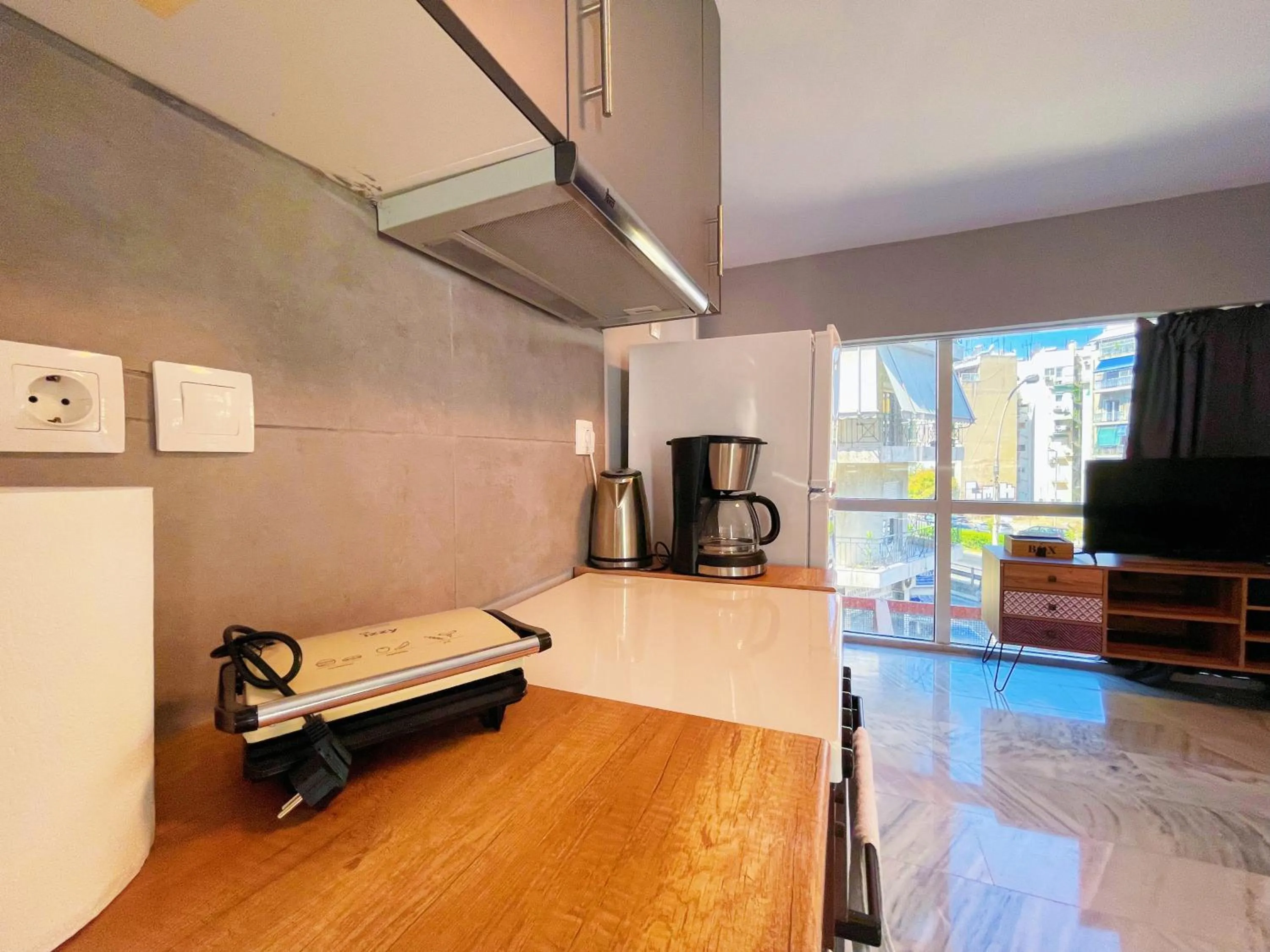 Kitchen or kitchenette in WSD Baia Acropolis Hotel Apartment