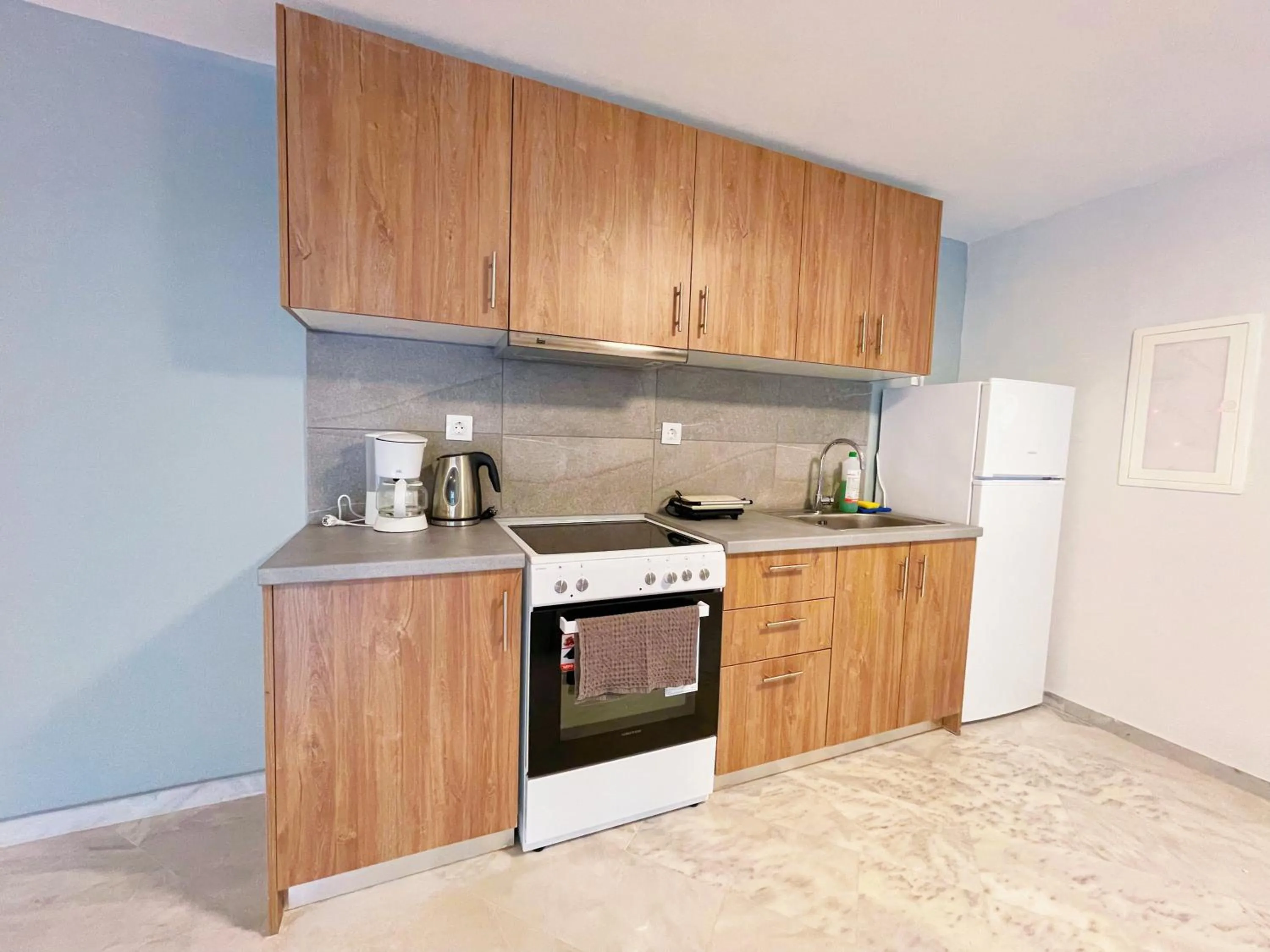 Kitchen or kitchenette in WSD Baia Acropolis Hotel Apartment