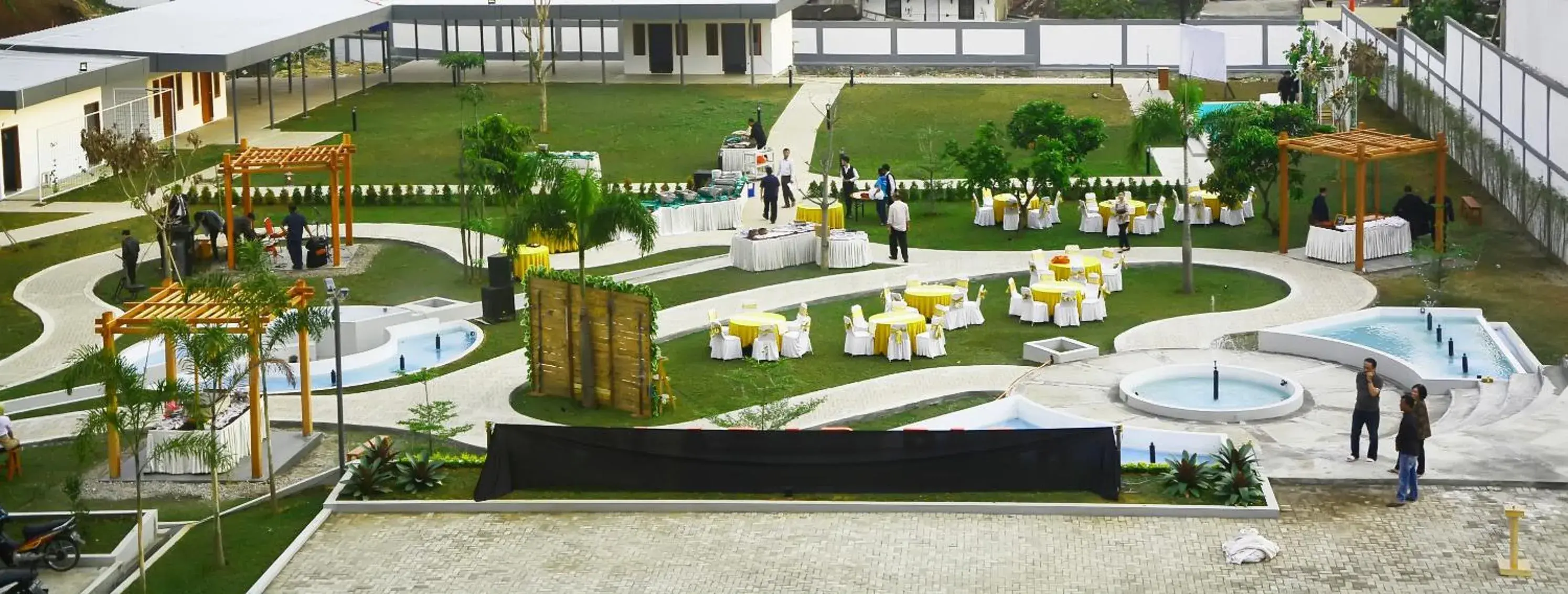 Garden view in Sari Ater Kamboti Hotel Bandung Garden view in Sari Ater Kamboti Hotel Bandung