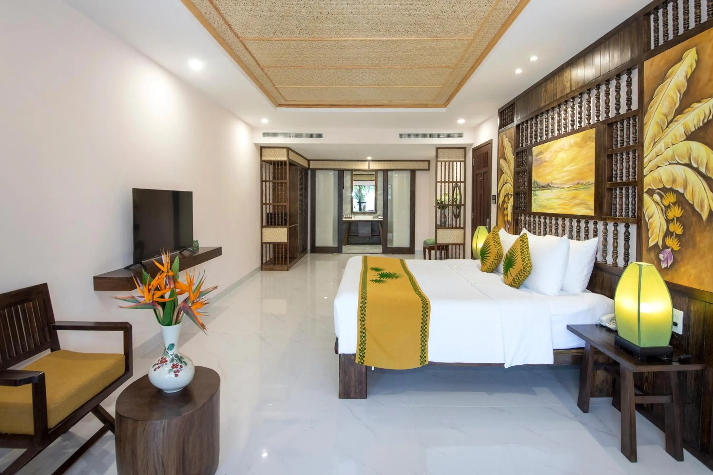 TV and multimedia, Bed in Palm Garden Beach Resort & Spa