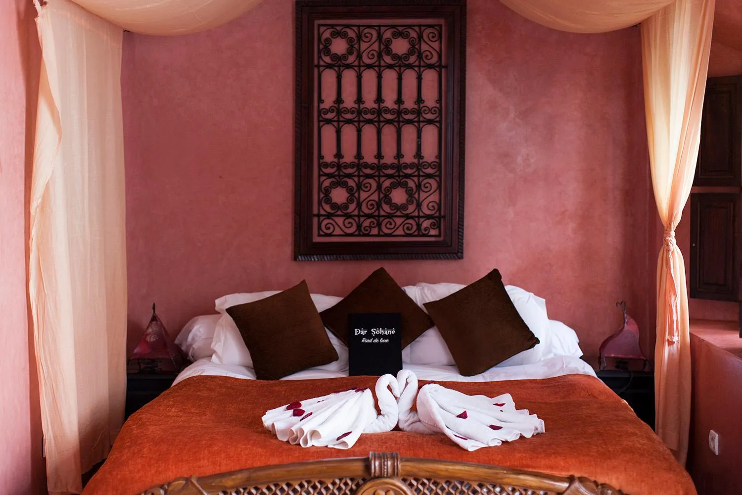 Decorative detail, Bed in Dar Sohane