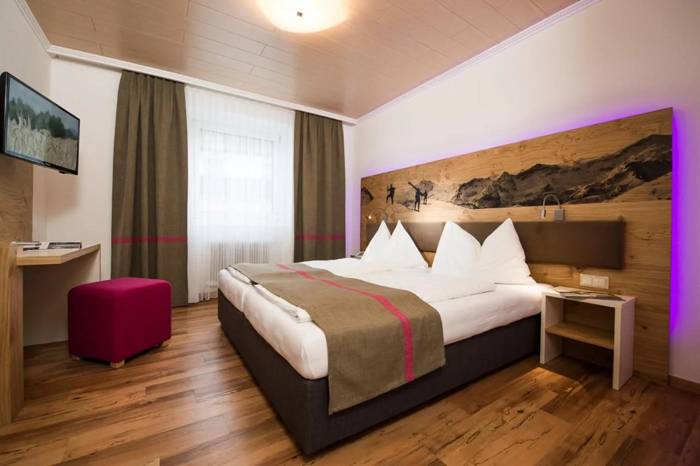 Bed in Hotel Tannenberg