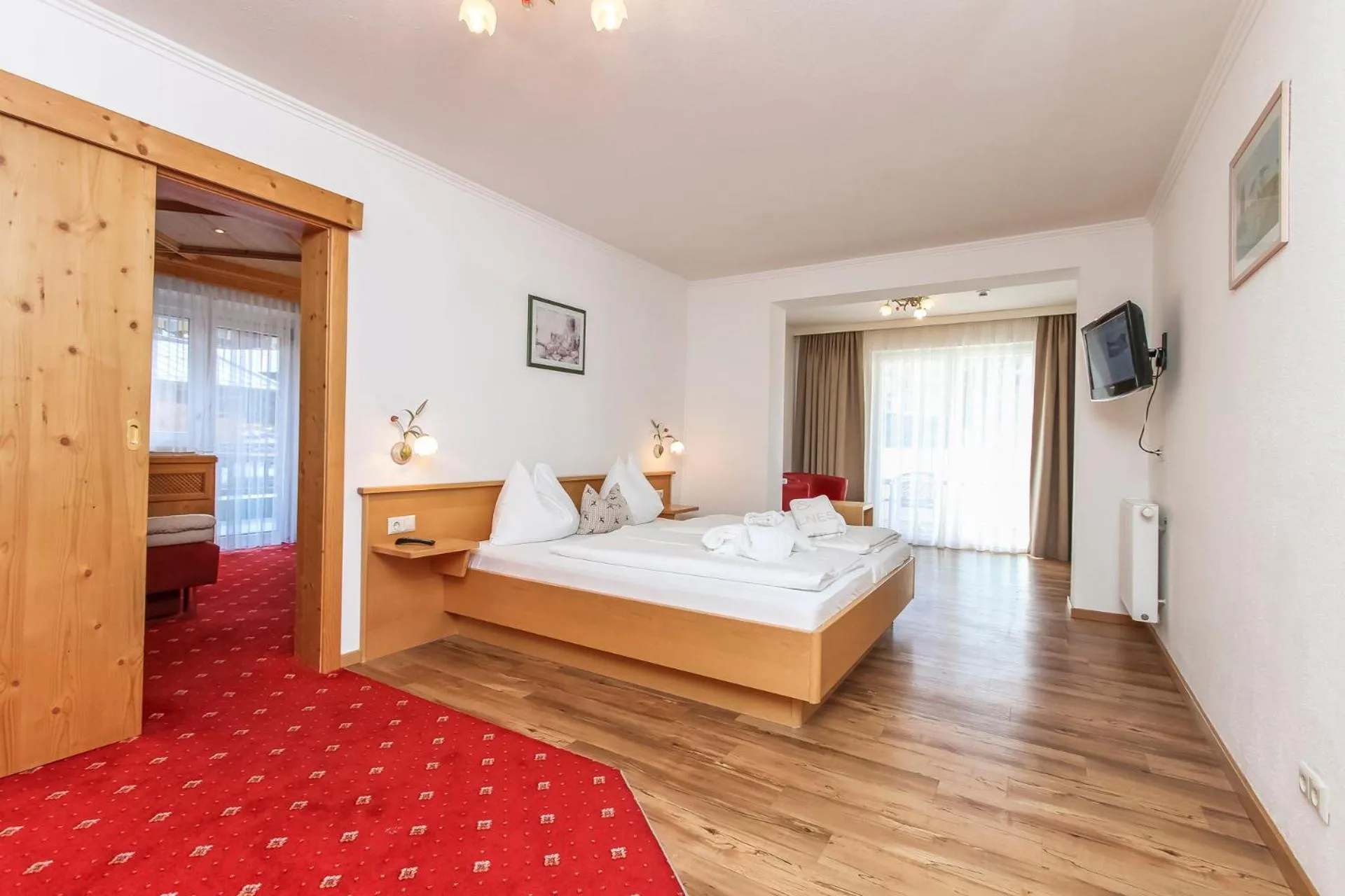Bed in Hotel Tannenberg