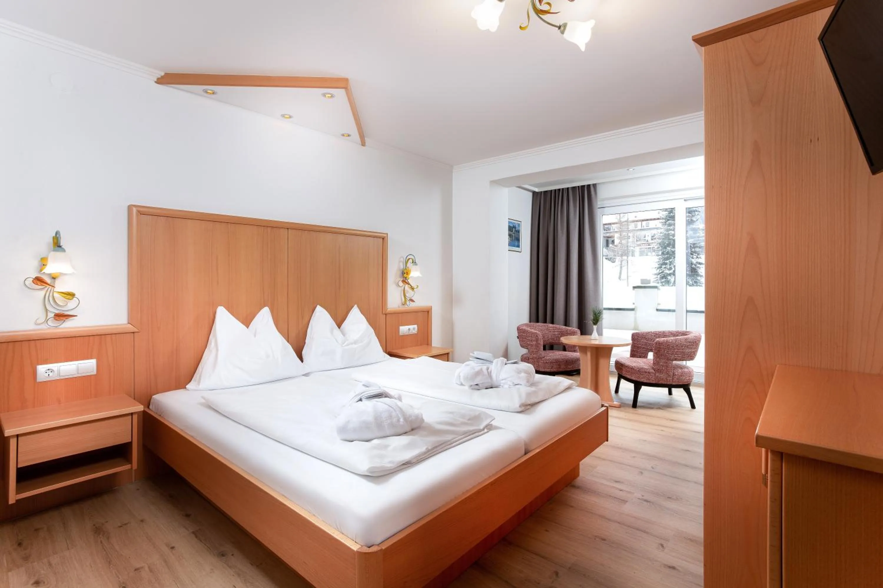 Bed in Hotel Tannenberg
