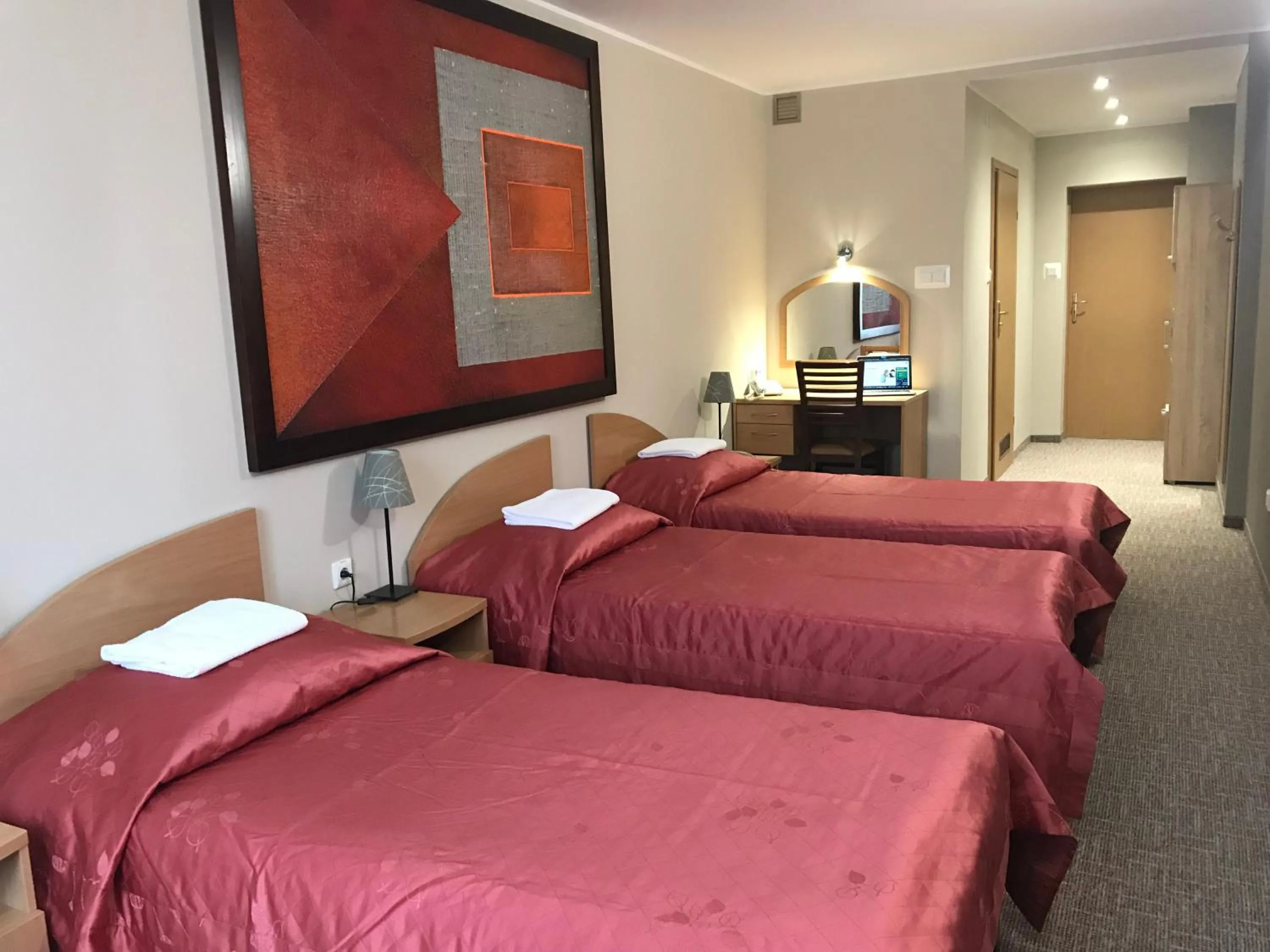 Bed in Hotel Dunajec