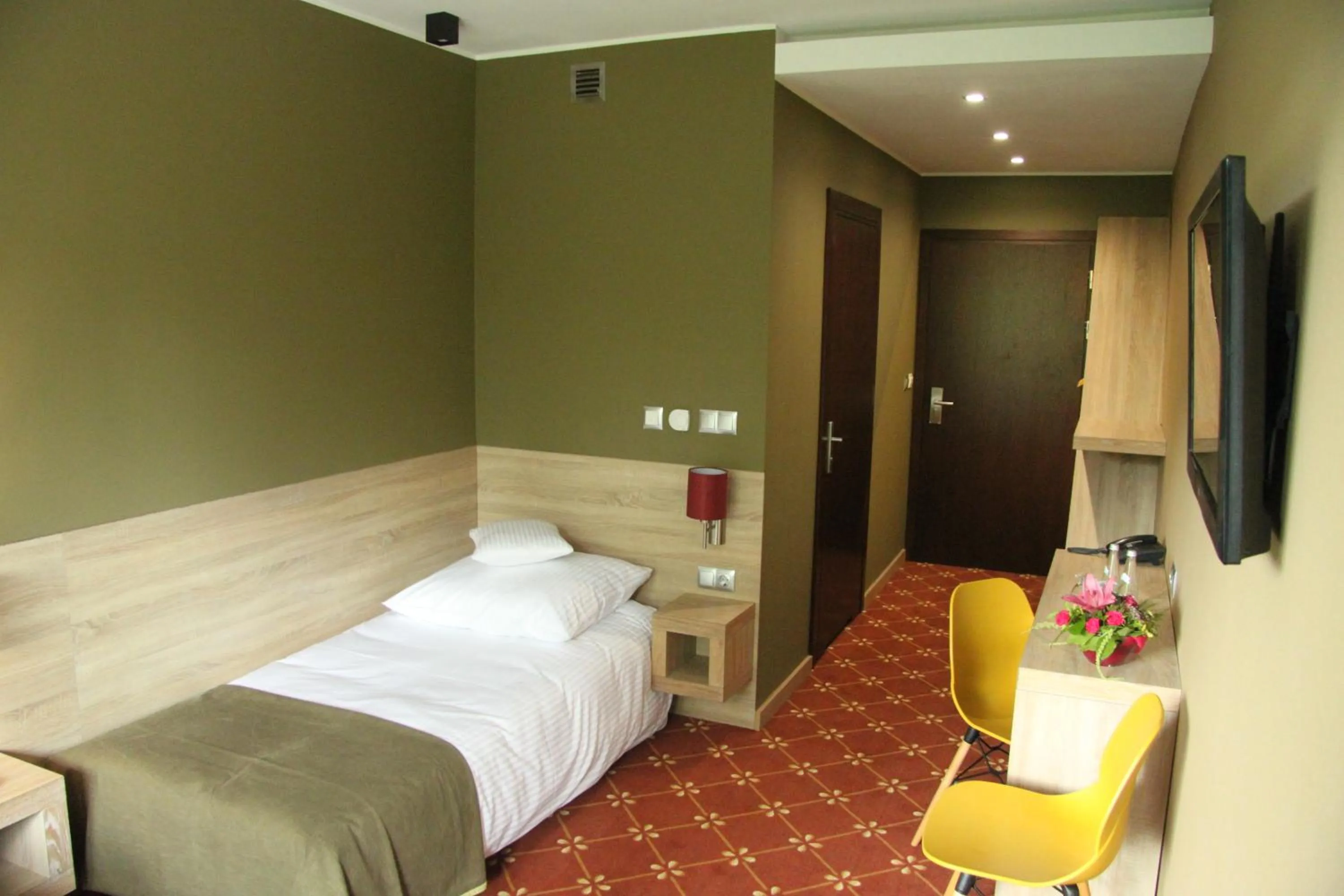 Bed in Hotel Dunajec