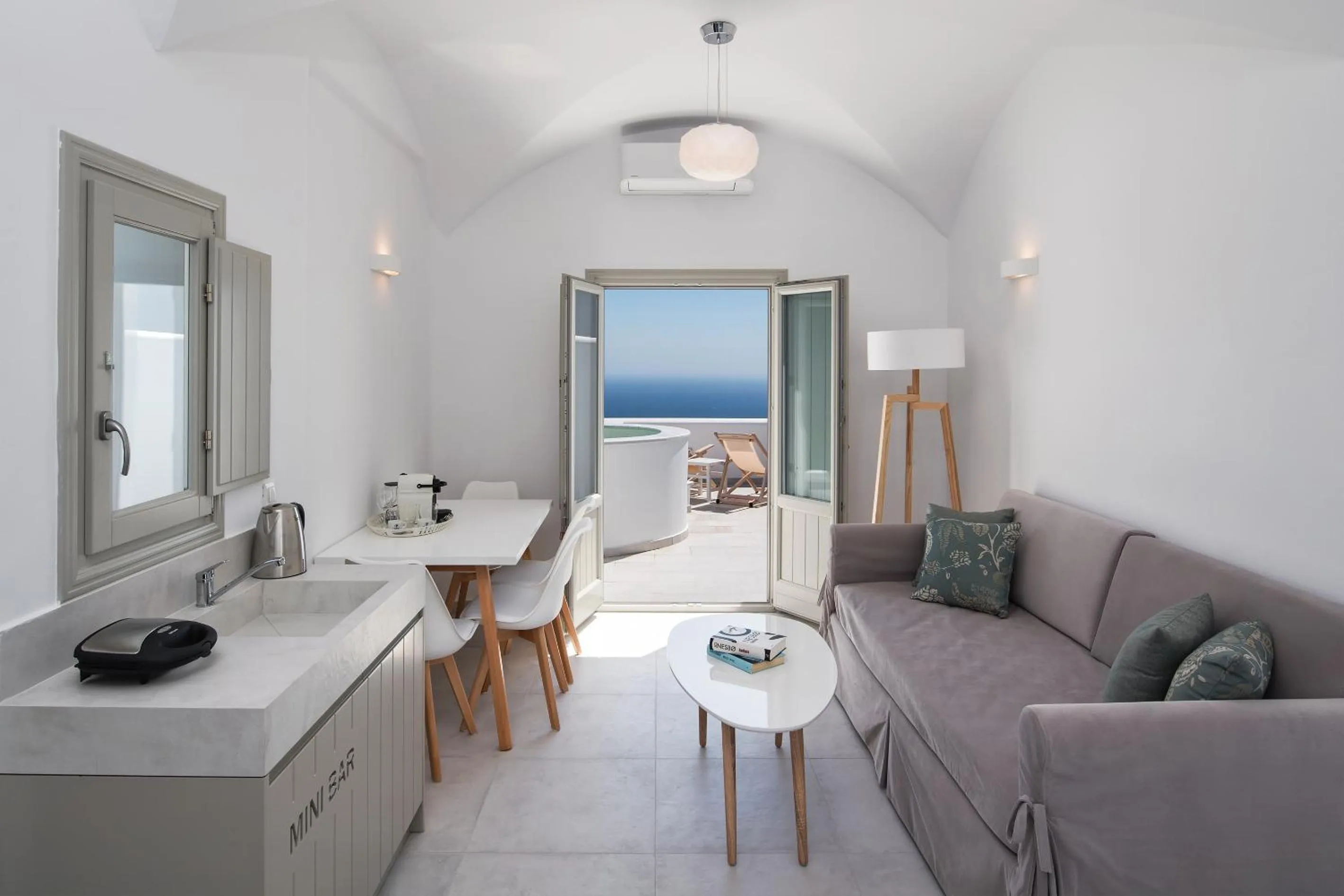 Living room in Altemar Suites