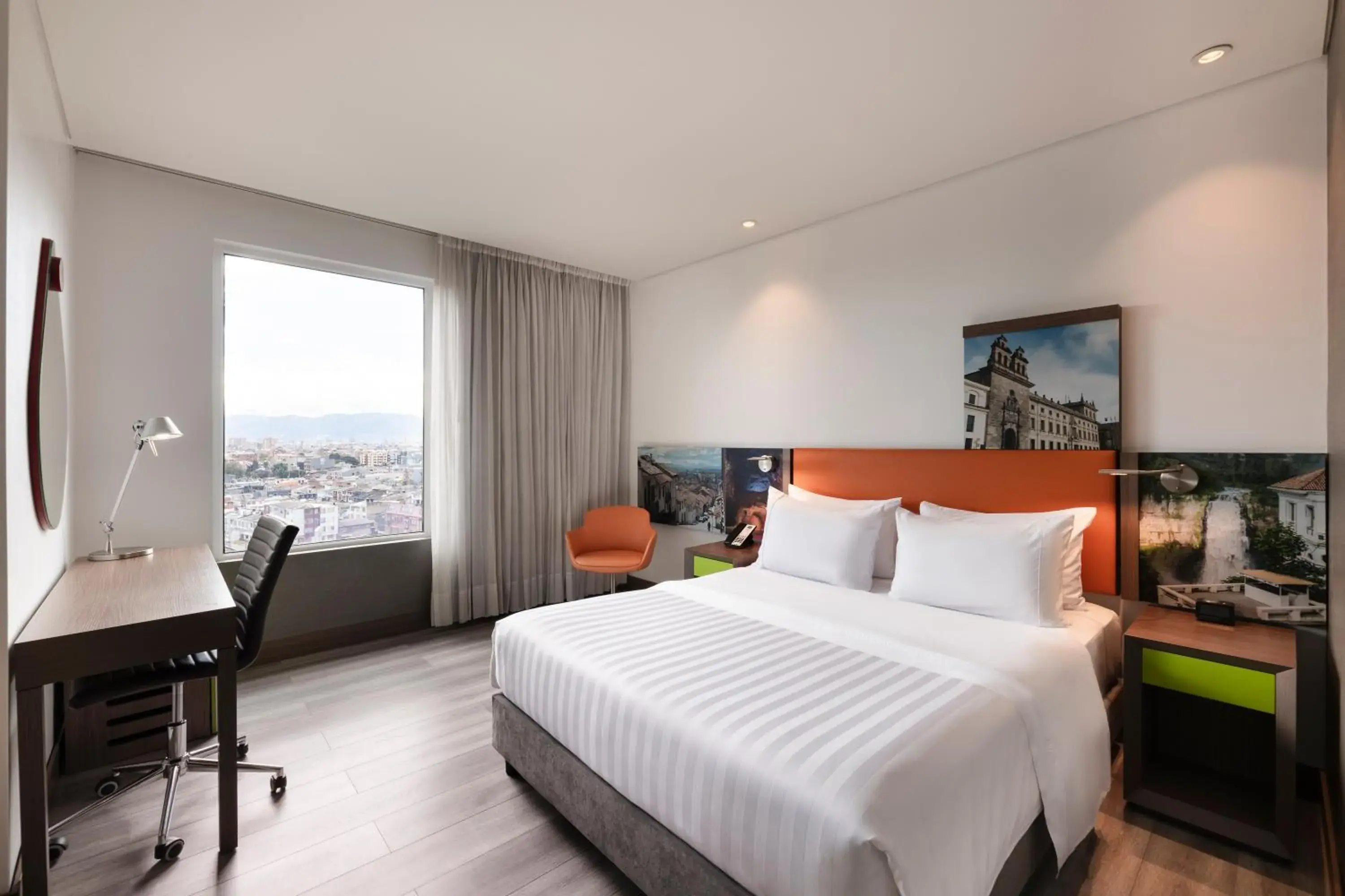 City view, Bed in Hampton By Hilton Bogota Airport City view, Bed in Hampton By Hilton Bogota Airport
