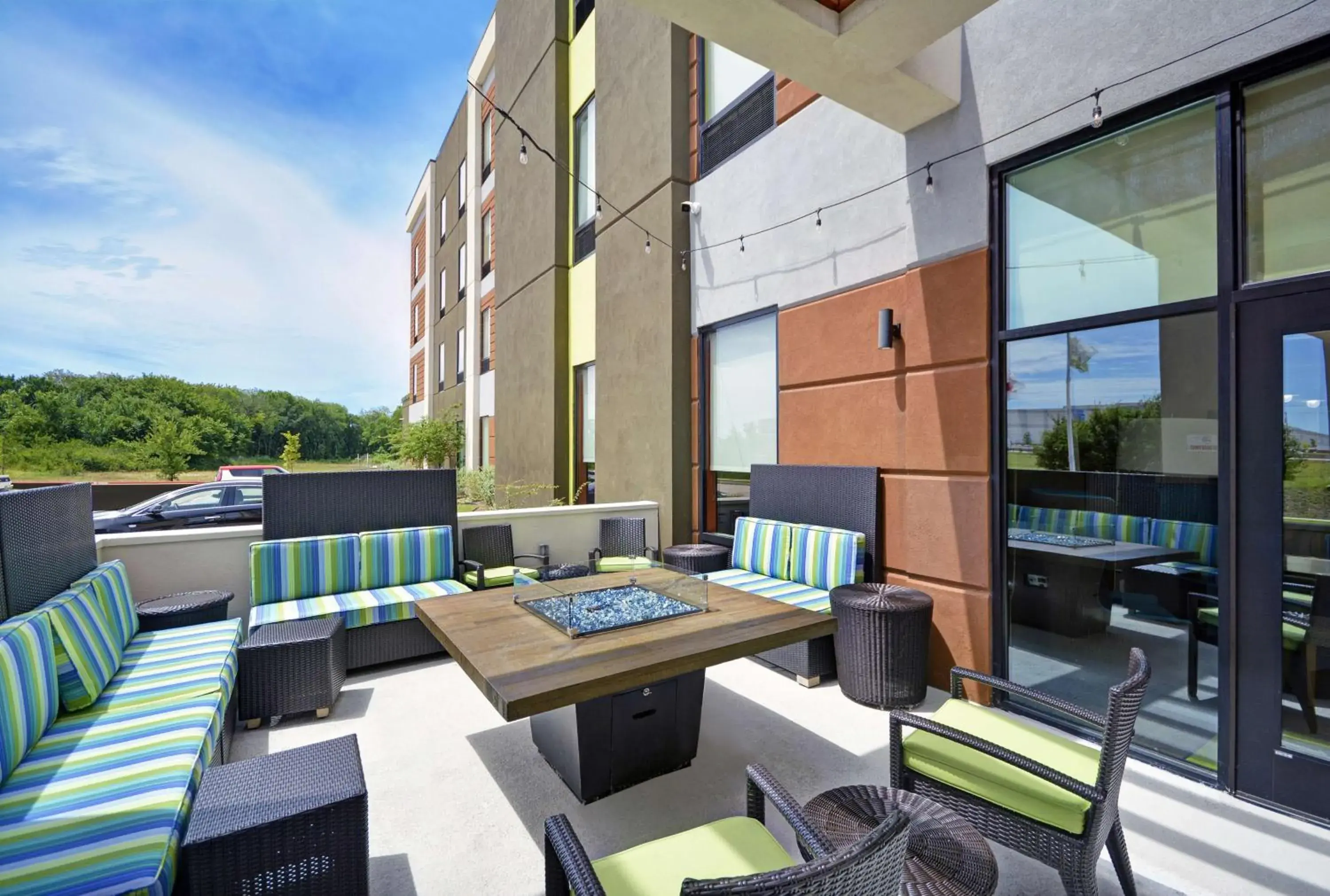 Patio in Home2 Suites By Hilton Dallas Desoto