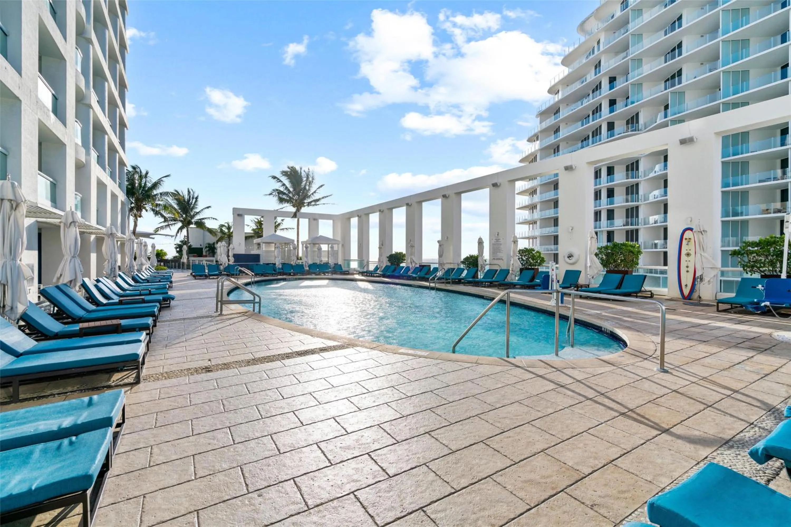 Pool view in Conrad Fort Lauderdale Beach