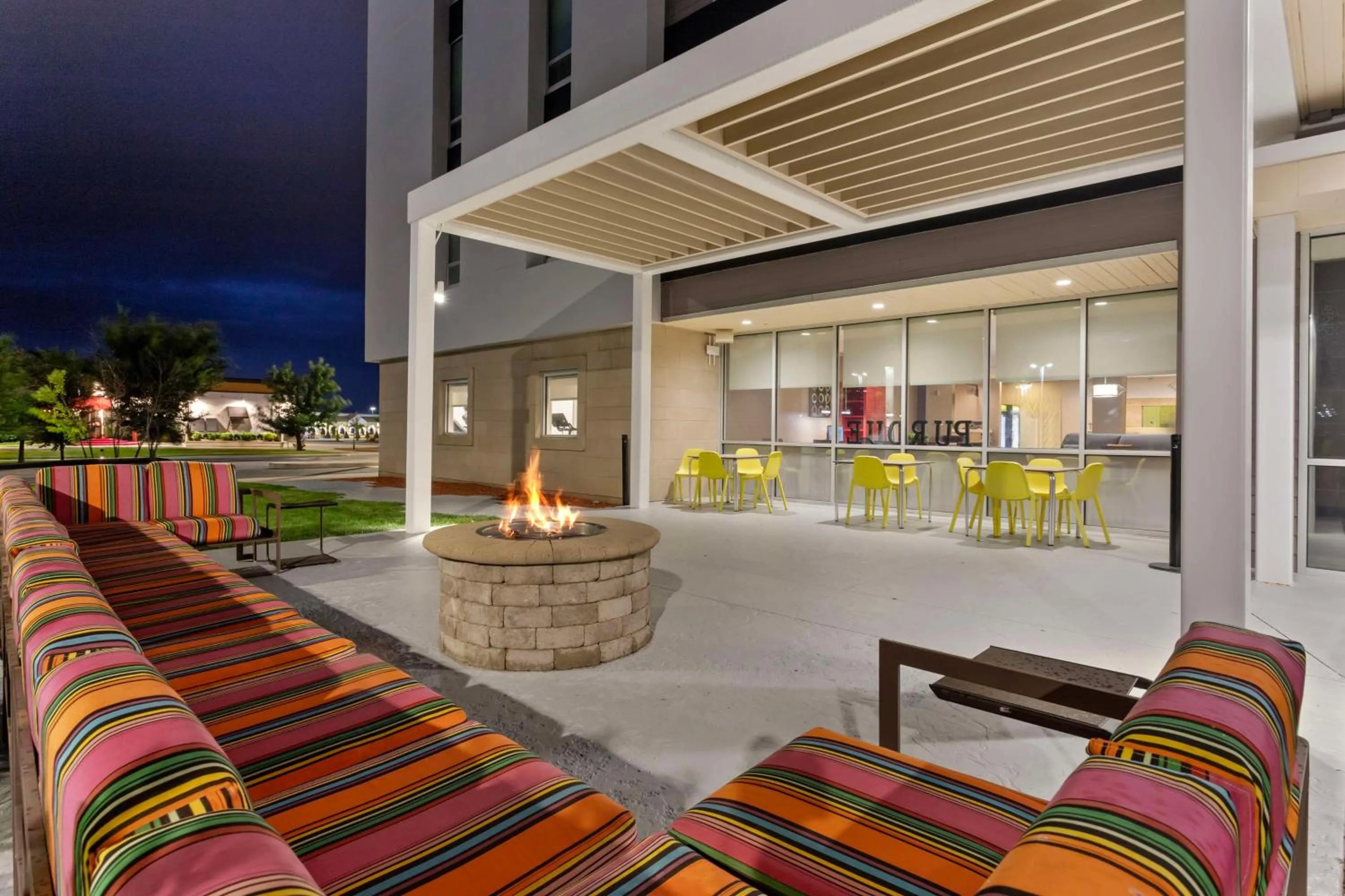 Patio in Home2 Suites By Hilton Lafayette