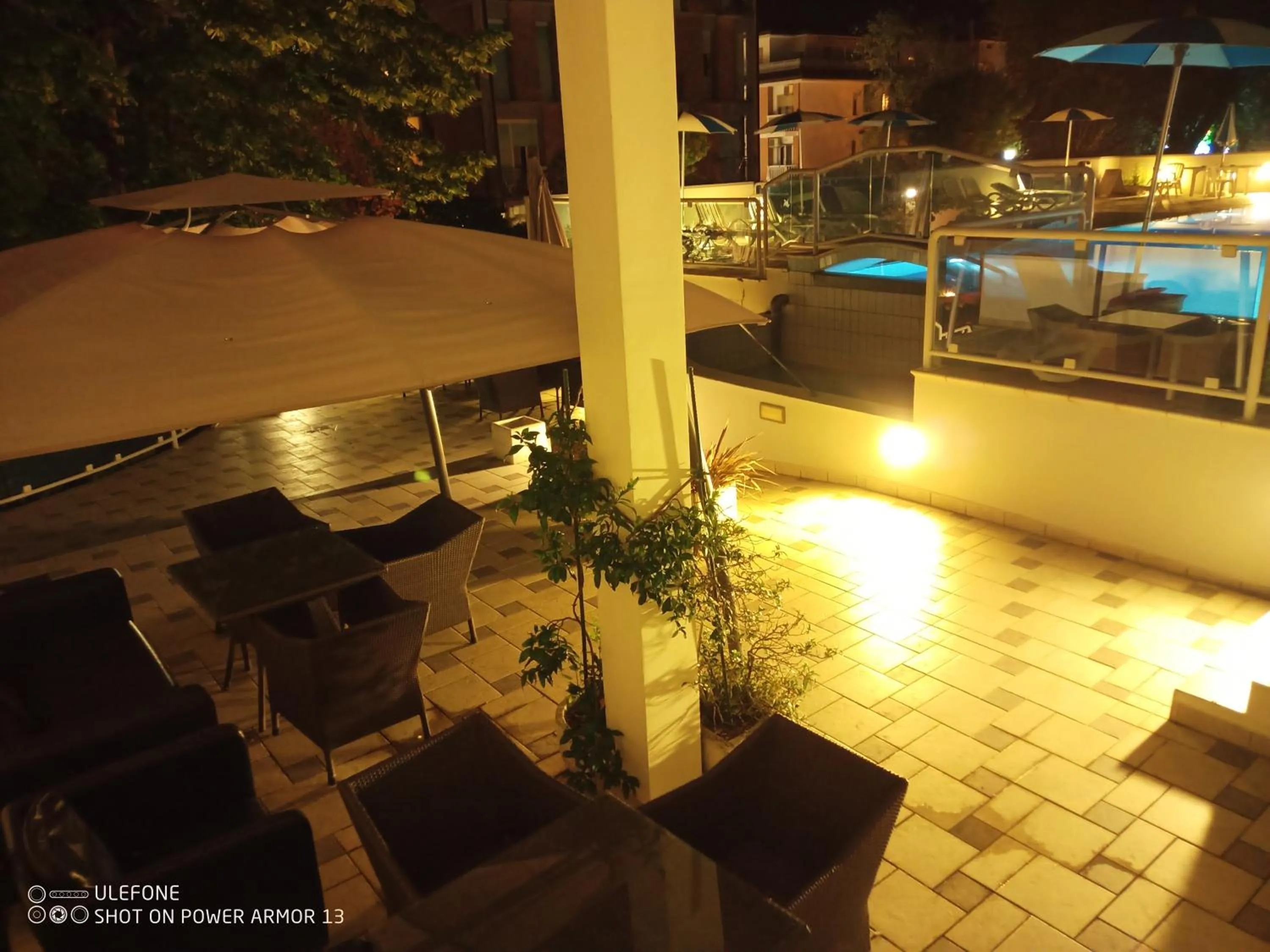 Pool view in Hotel Firenze