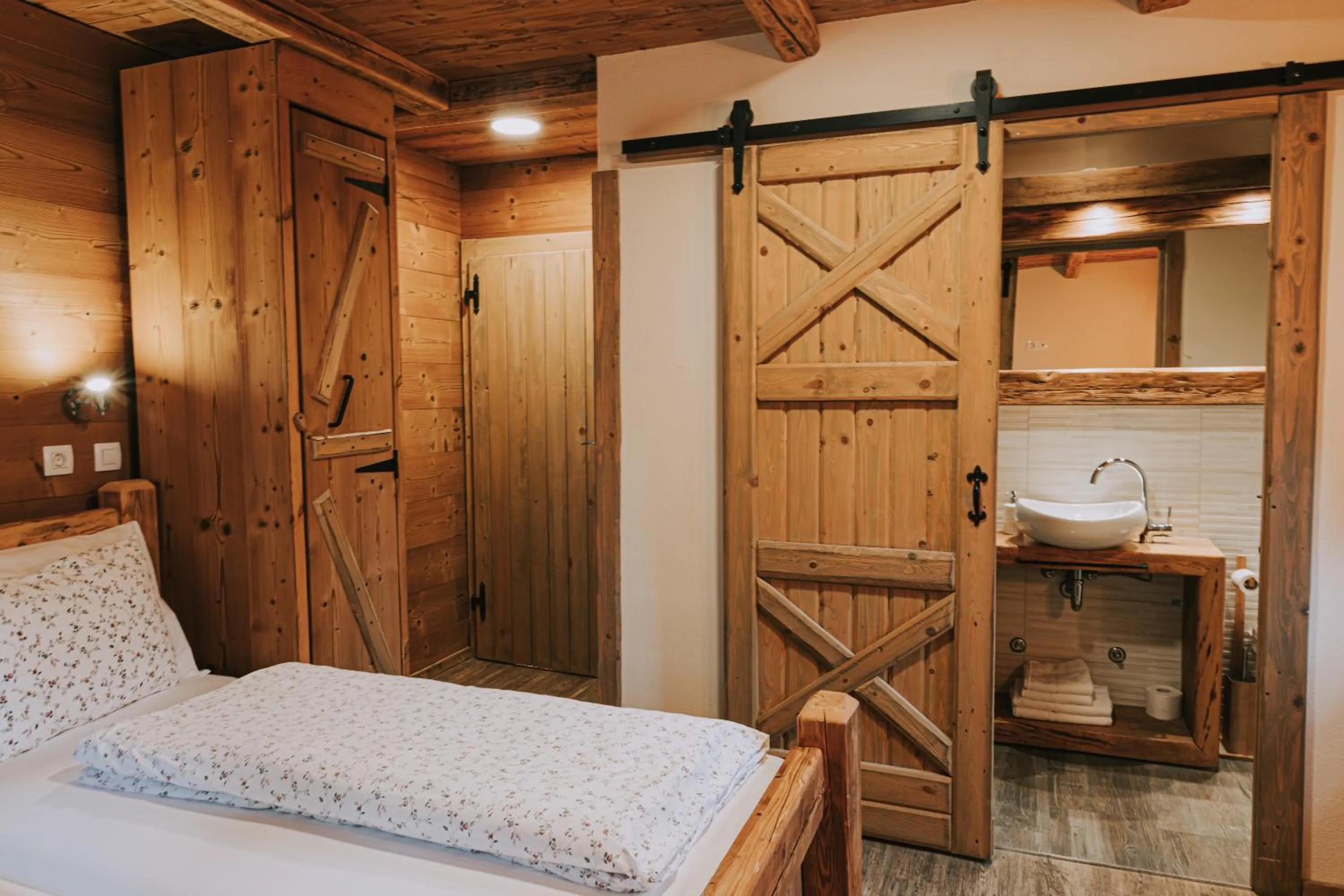 Double Room in Hostel Lukna