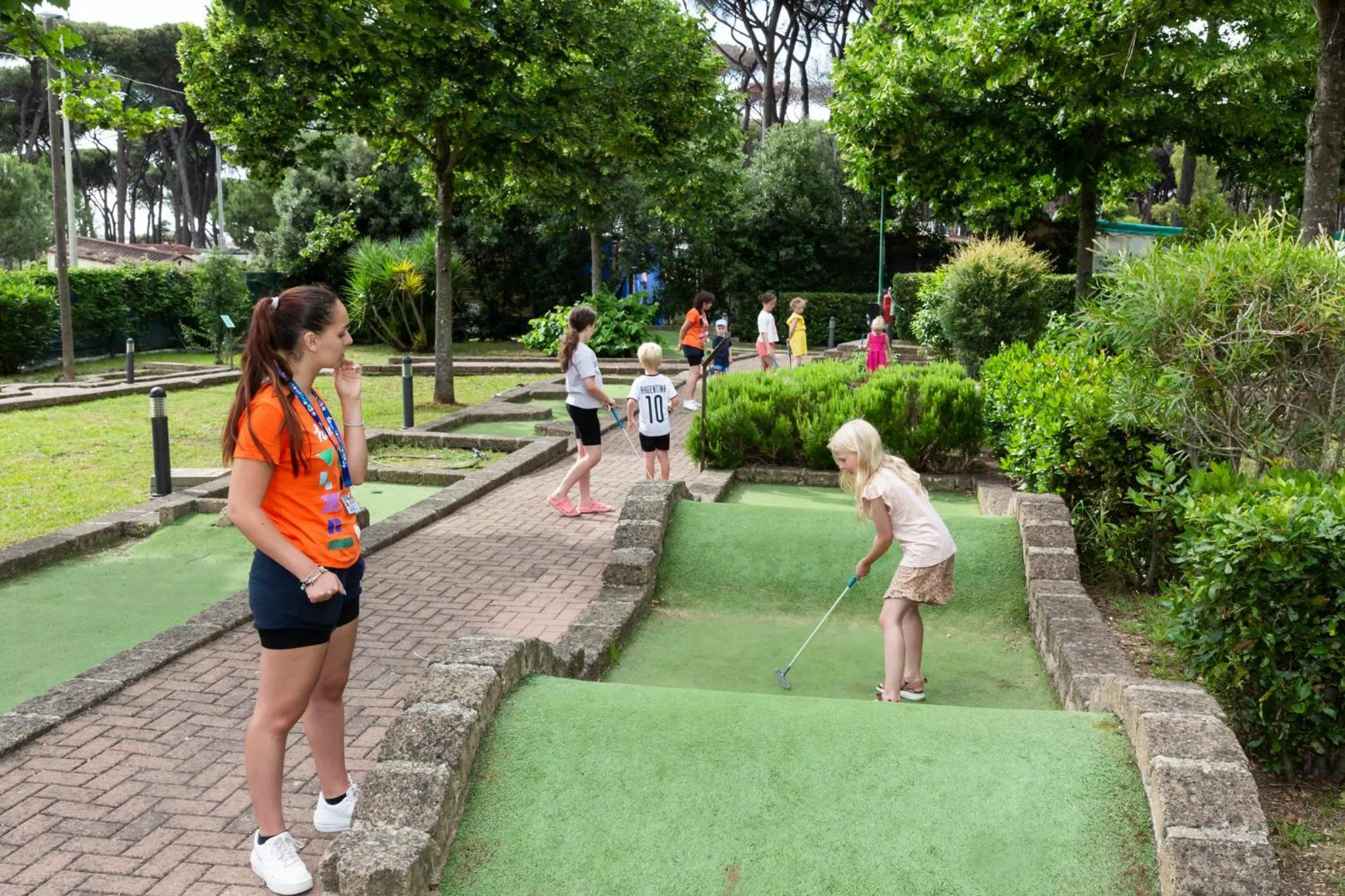 Minigolf in Fabulous village