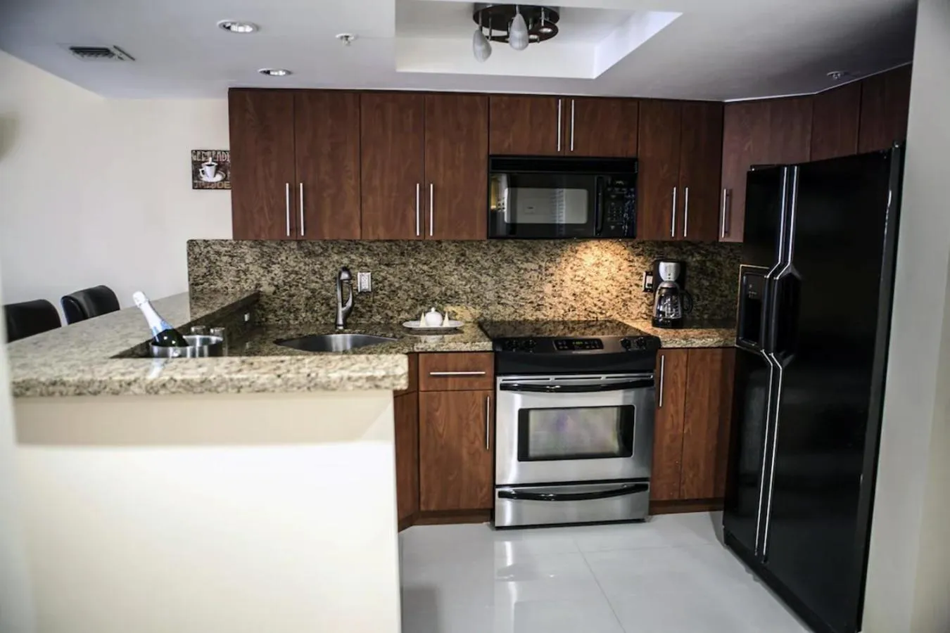 kitchen in The Mutiny Luxury Suites Hotel