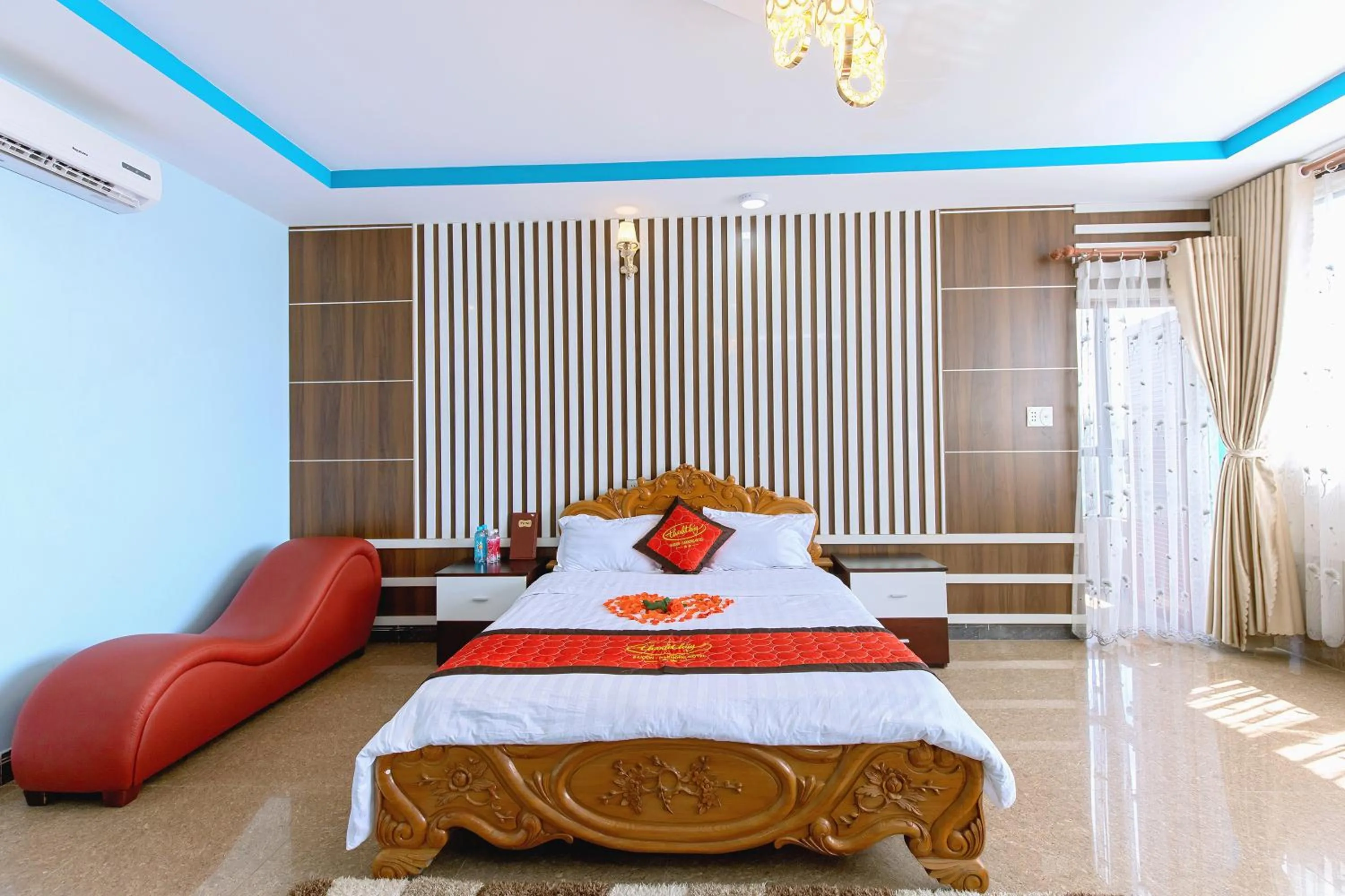 Bed in Sai Gon Dak Nong Hotel