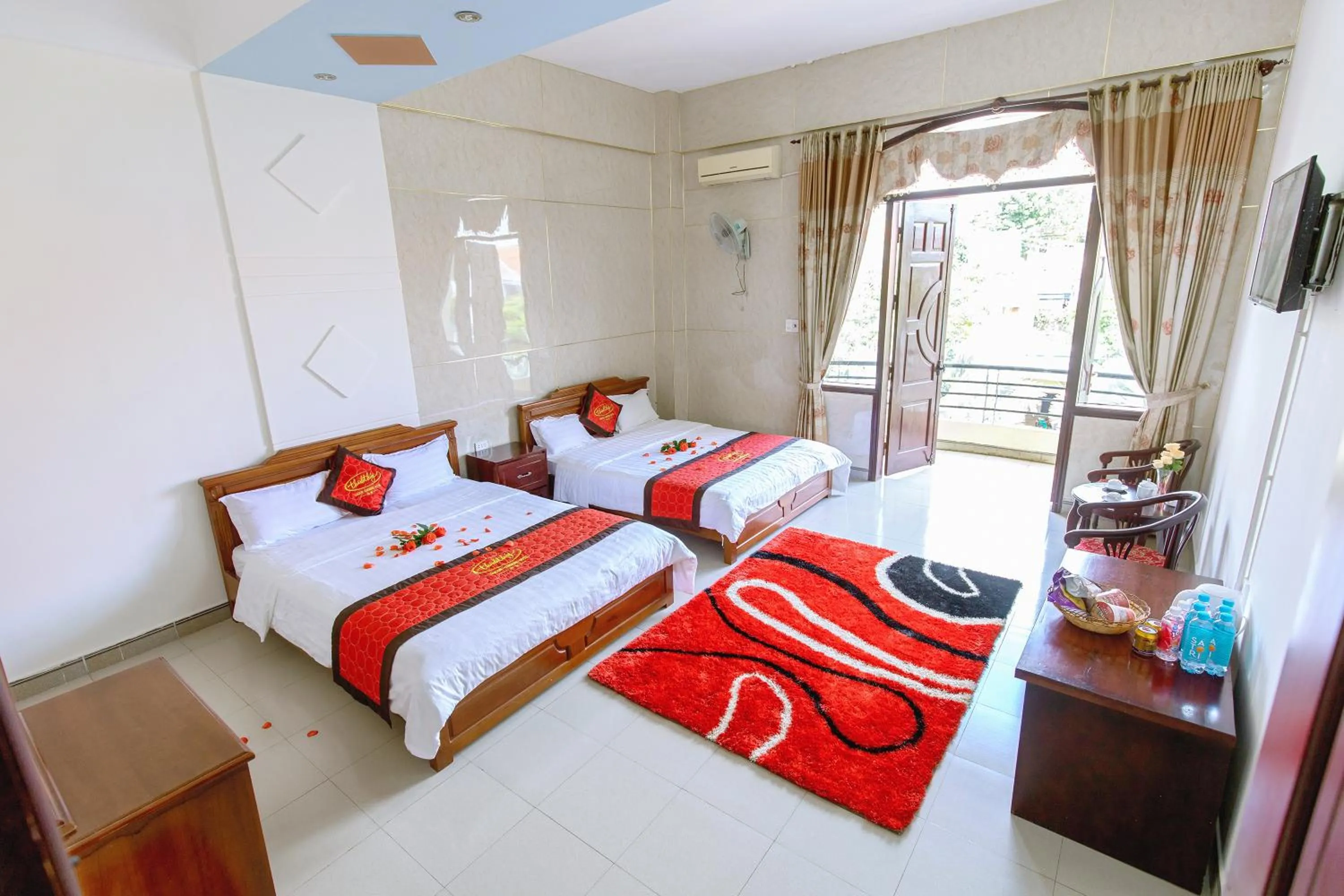 Bed in Sai Gon Dak Nong Hotel