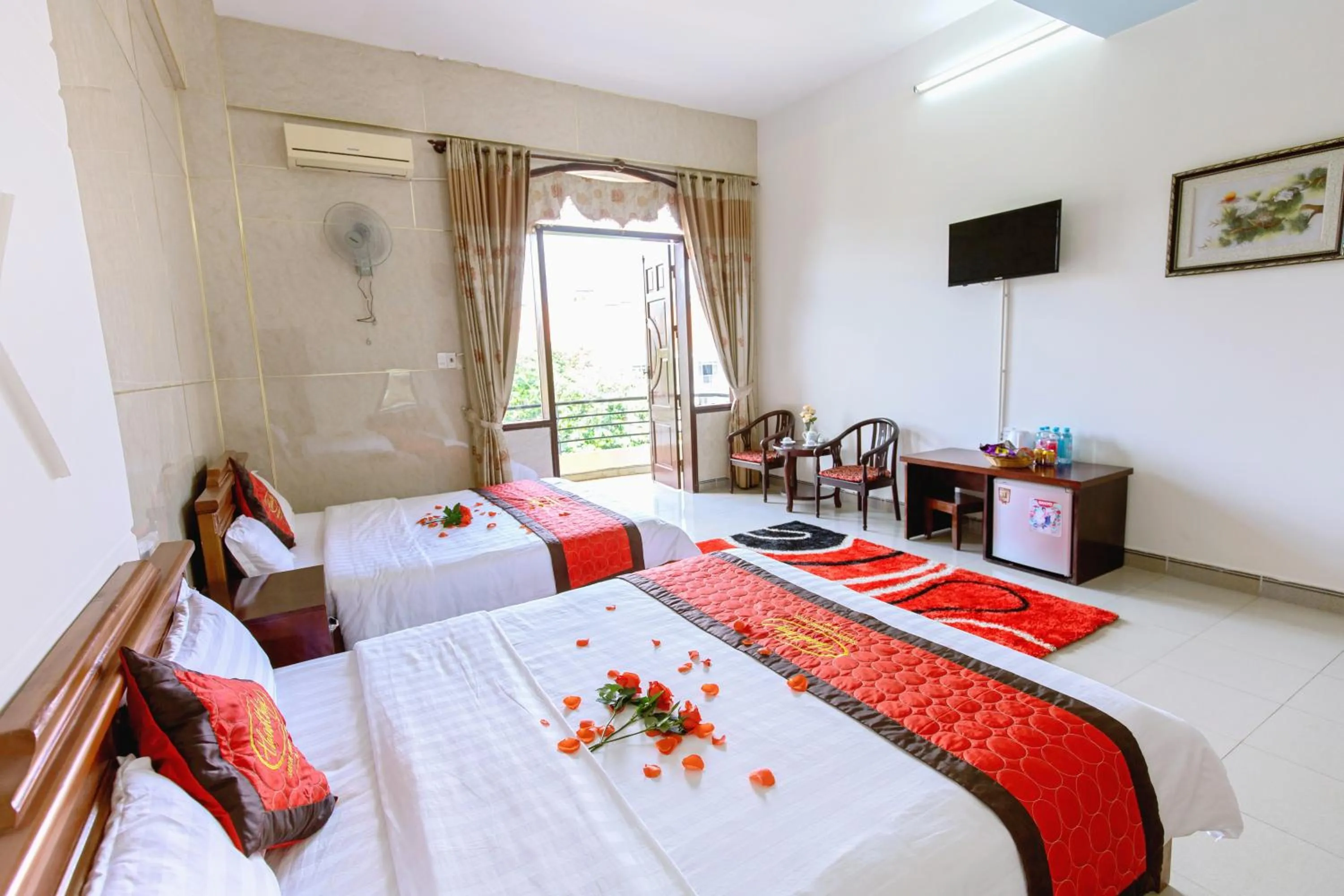 Bed in Sai Gon Dak Nong Hotel