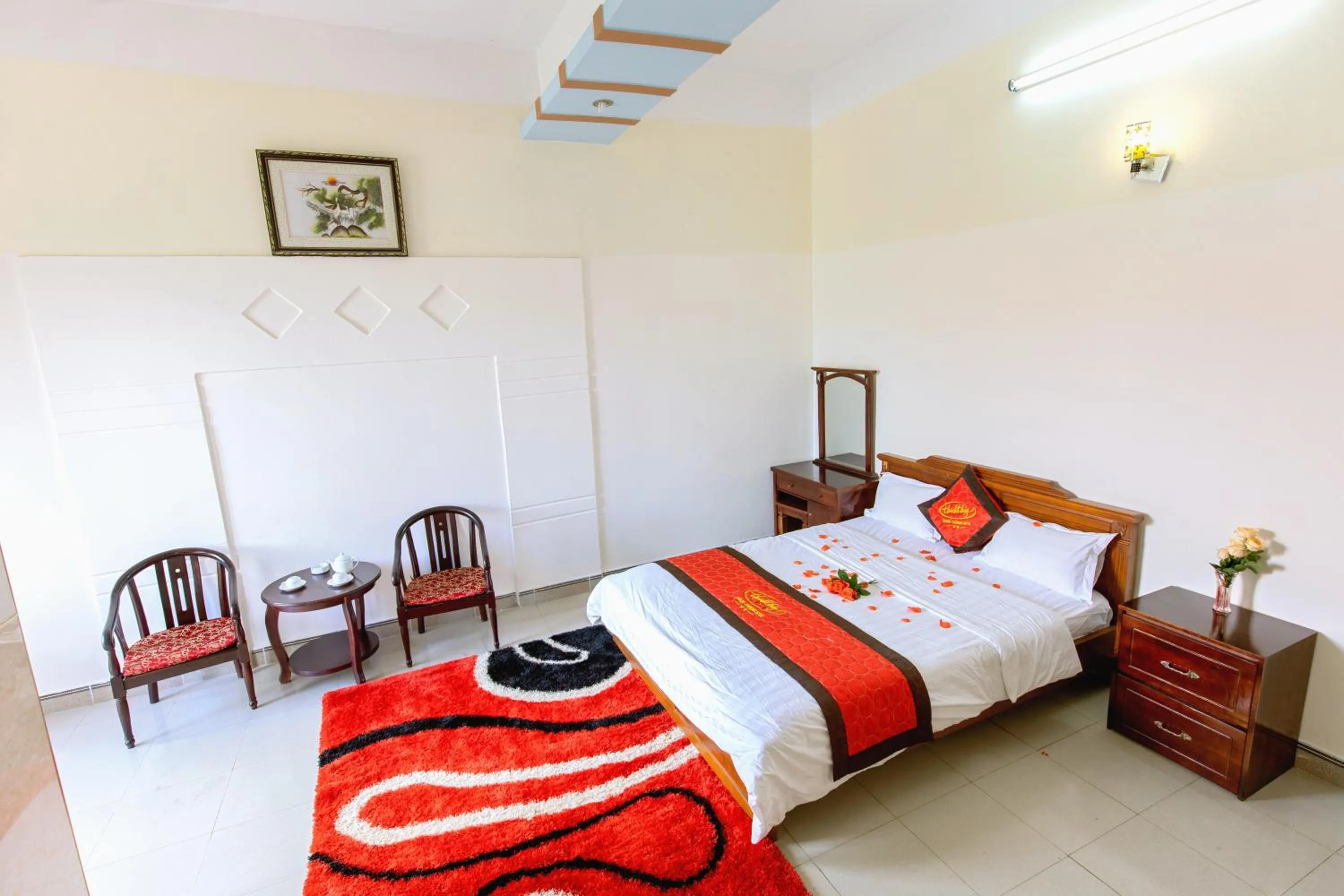 Bed in Sai Gon Dak Nong Hotel