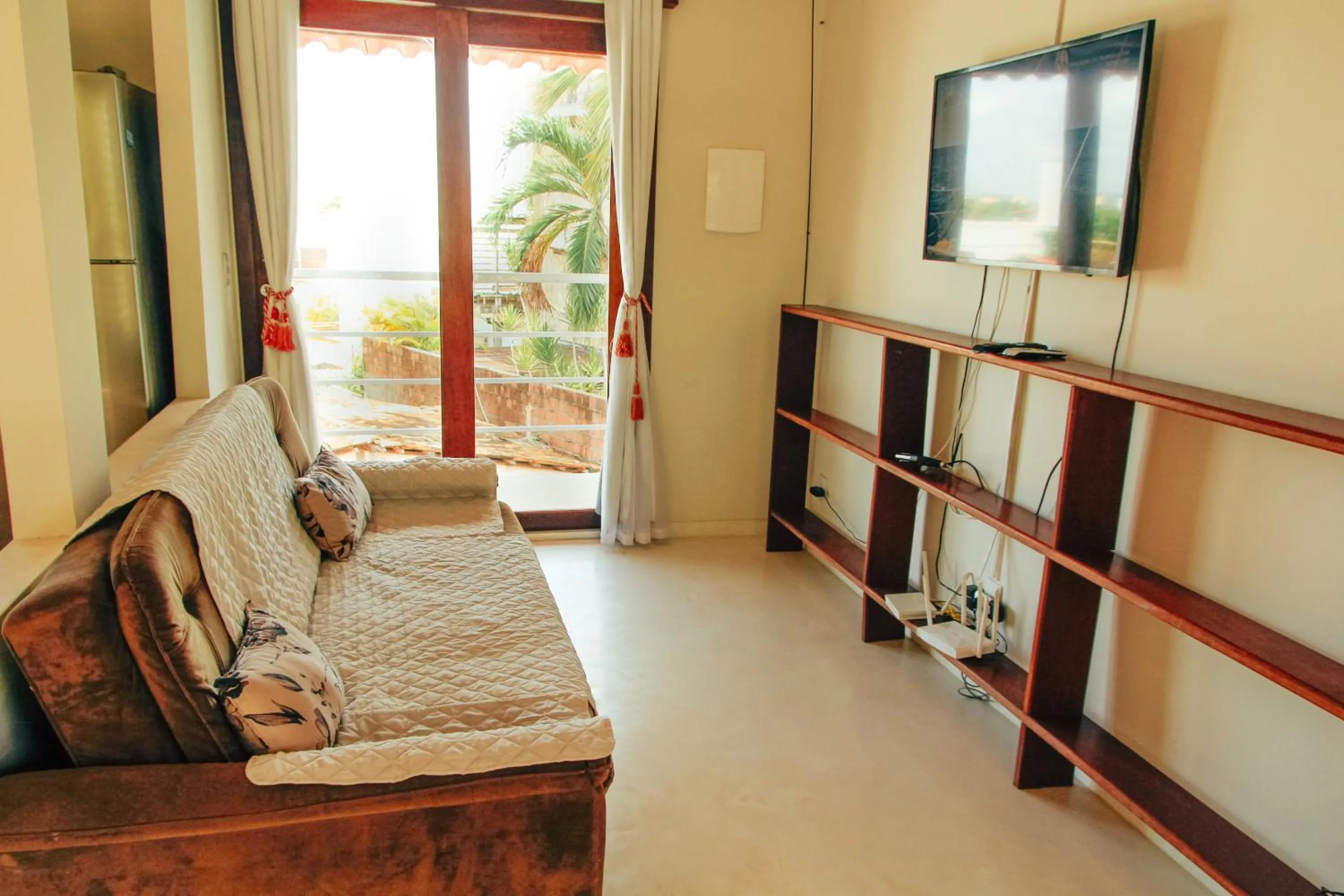 Communal lounge/ TV room, Bed in Pipa Panorama Aparthotel