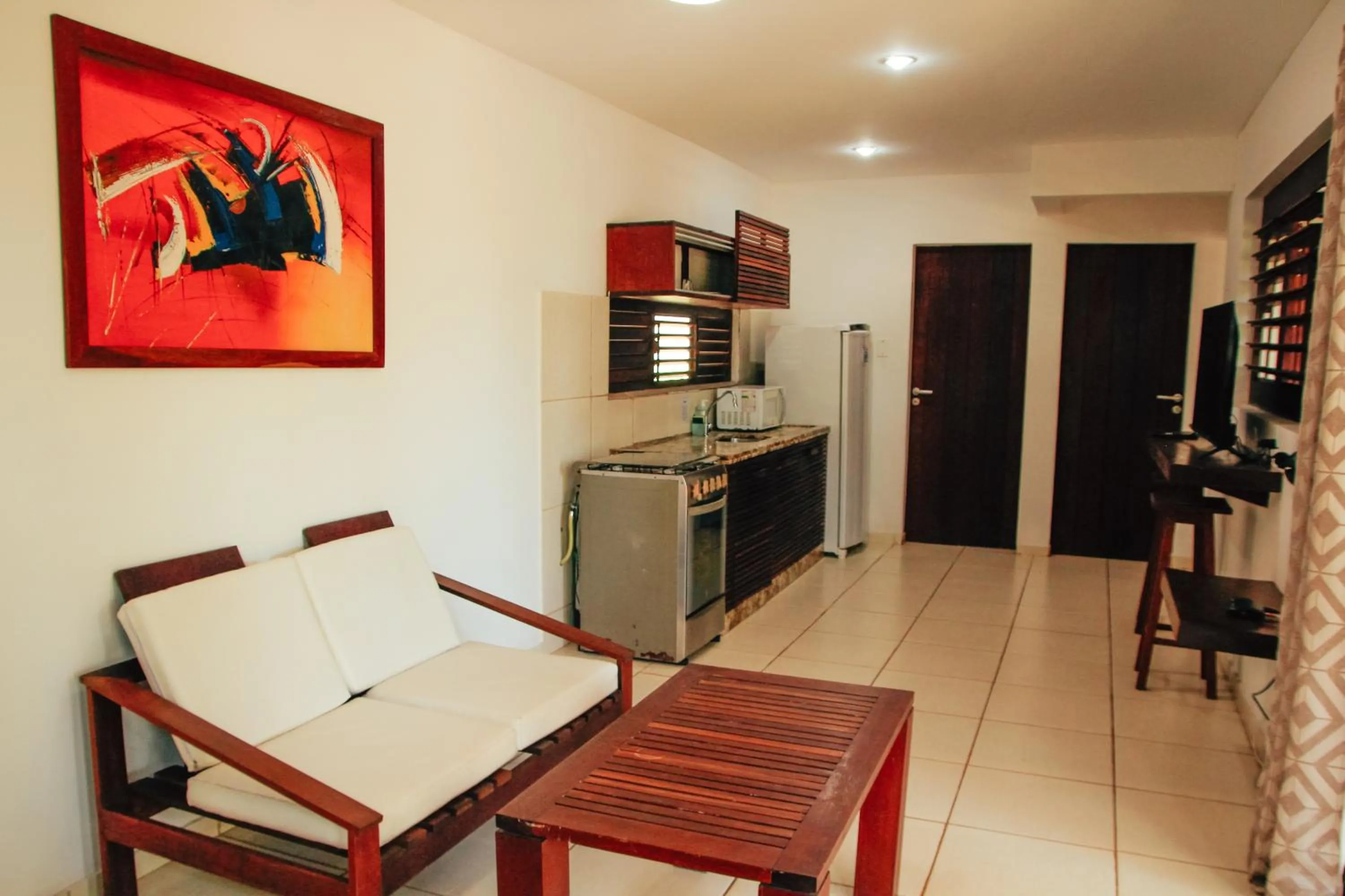 Kitchen or kitchenette in Pipa Panorama Aparthotel