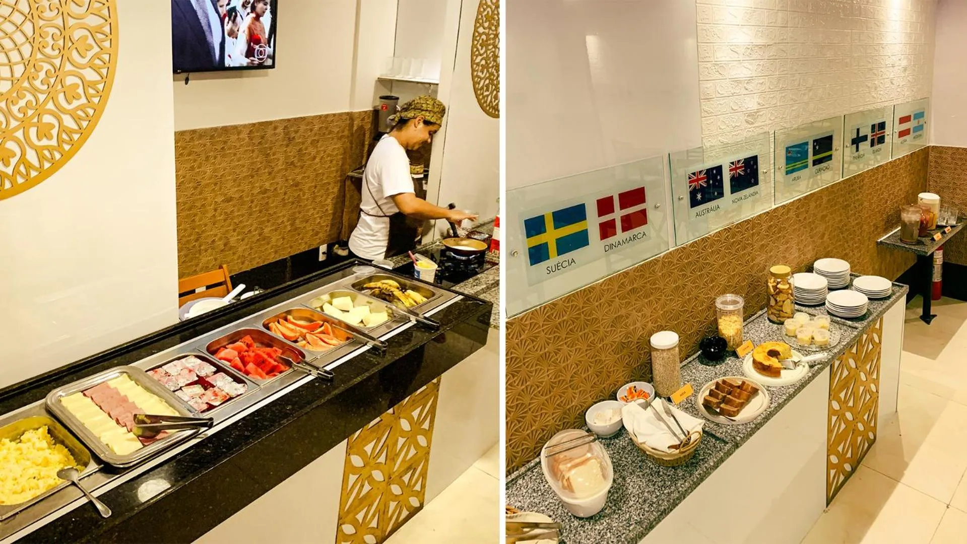 Buffet breakfast in Hotel do Largo Manaus