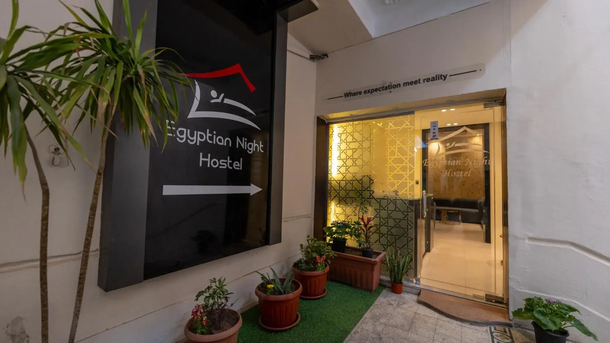 Facade/entrance in Egyptian Night Hostel Facade/entrance in Egyptian Night Hostel