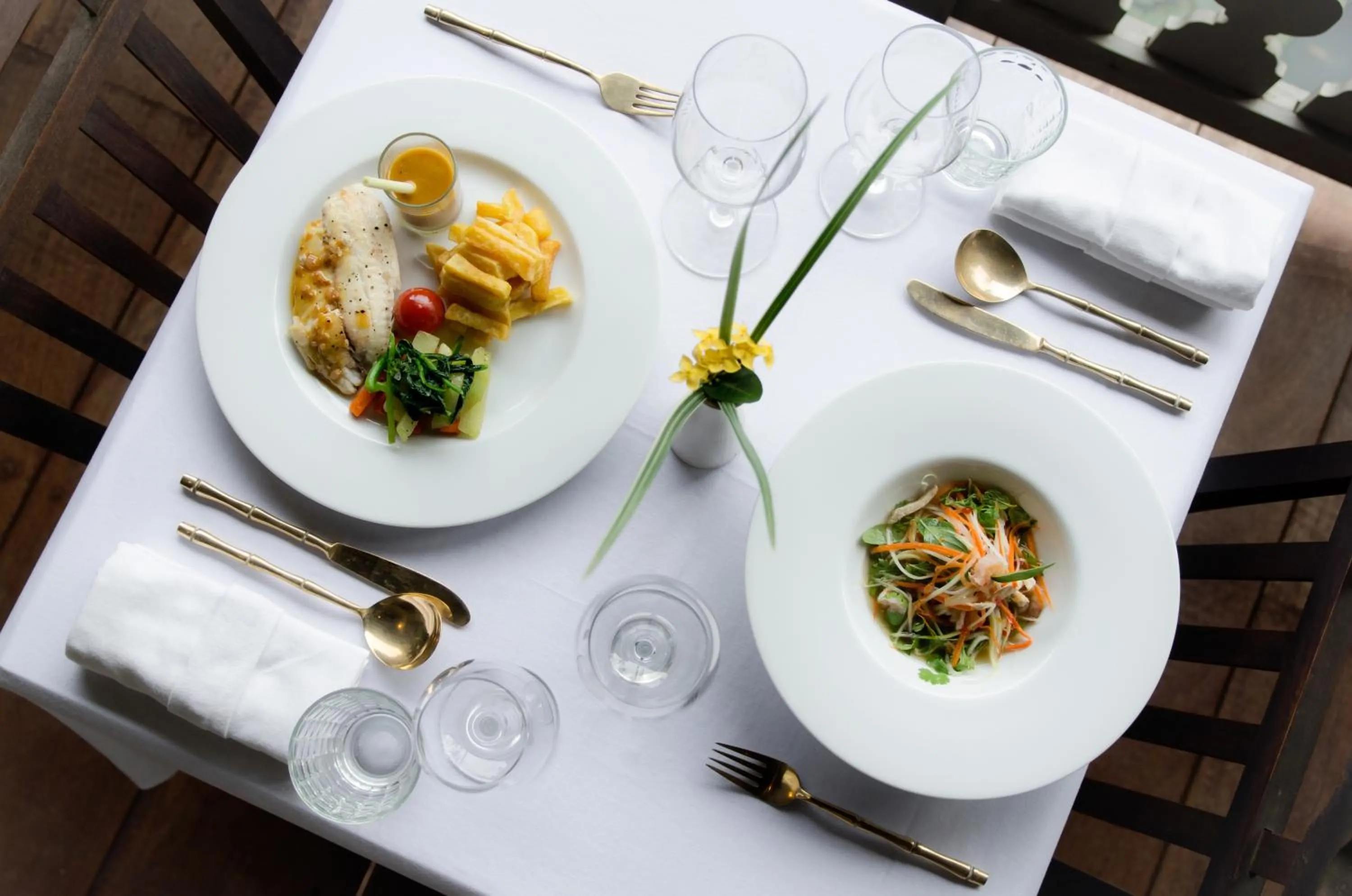 Food close-up in Satri House Hotel