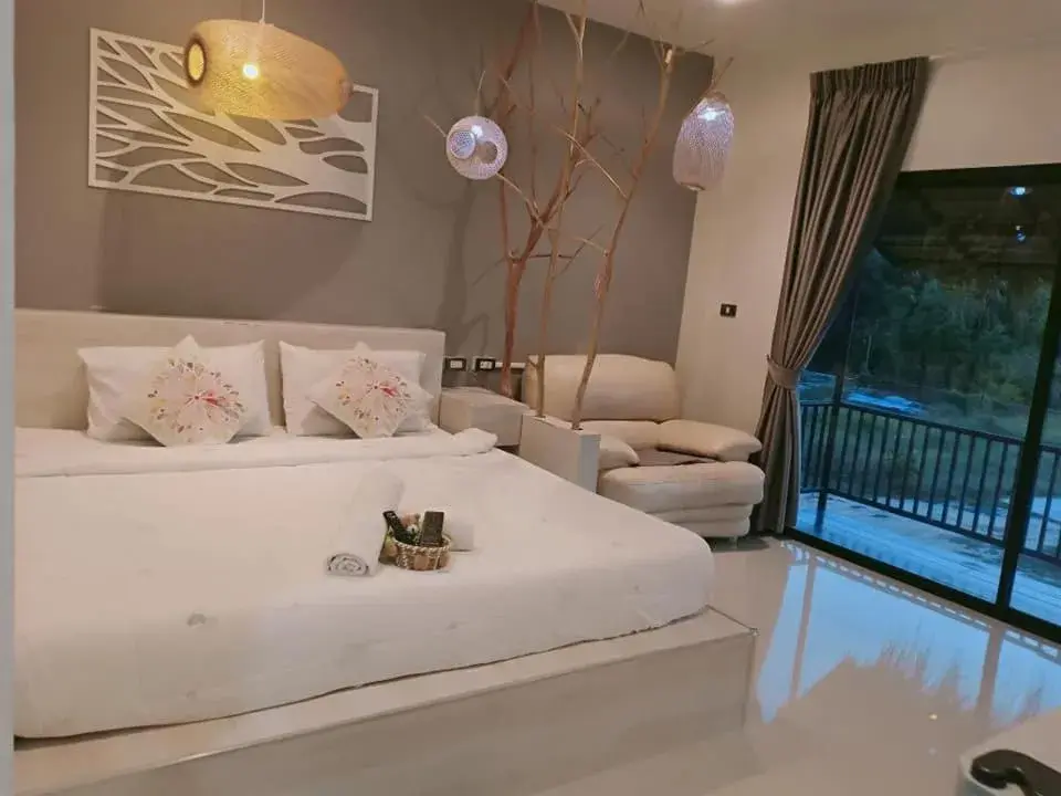 Bed in Suwi Coco Ville Resort Bed in Suwi Coco Ville Resort