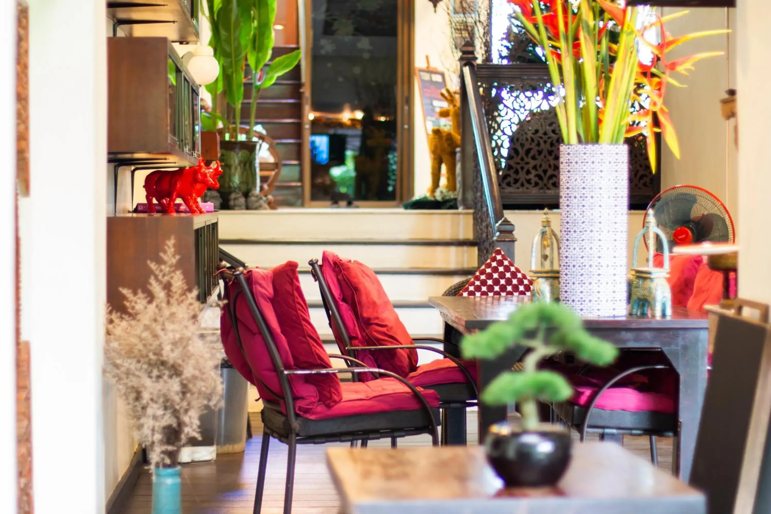 Lobby or reception in Villa San Pee Seua Lobby or reception in Villa San Pee Seua