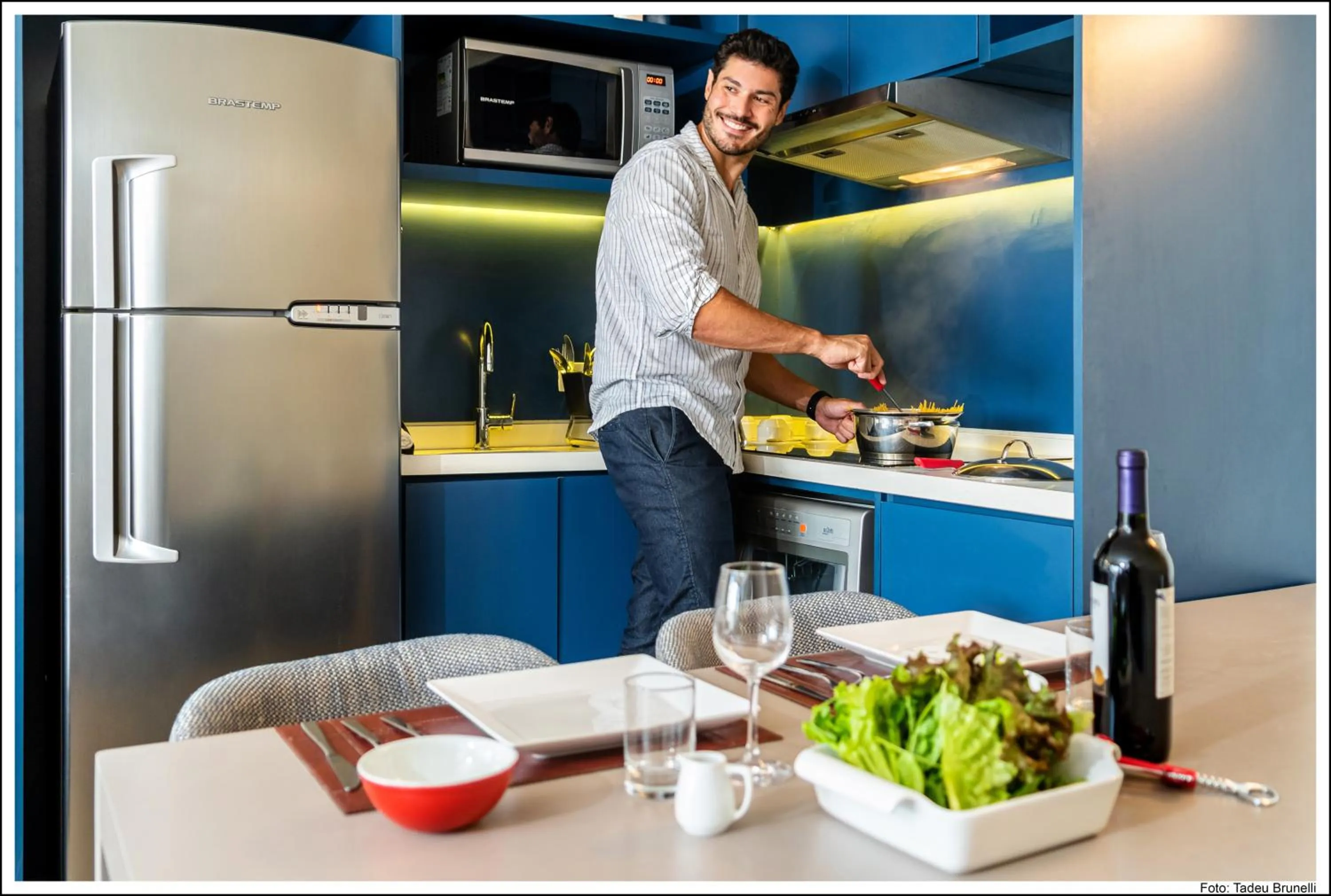 Kitchen or kitchenette in Mercure Sao Paulo Barra Funda
