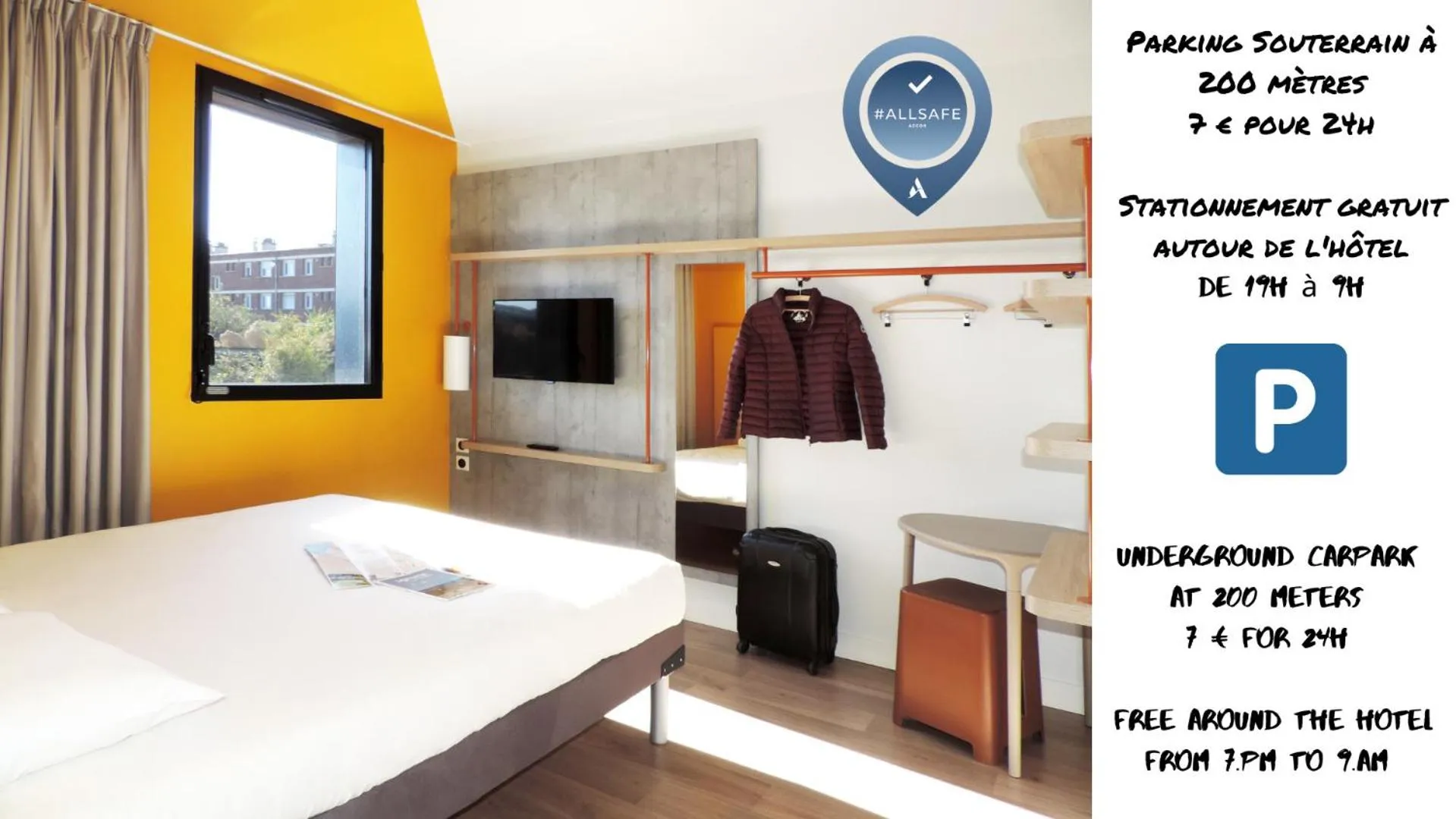 Bedroom, Bed in Ibis Budget Amiens Centre Gare