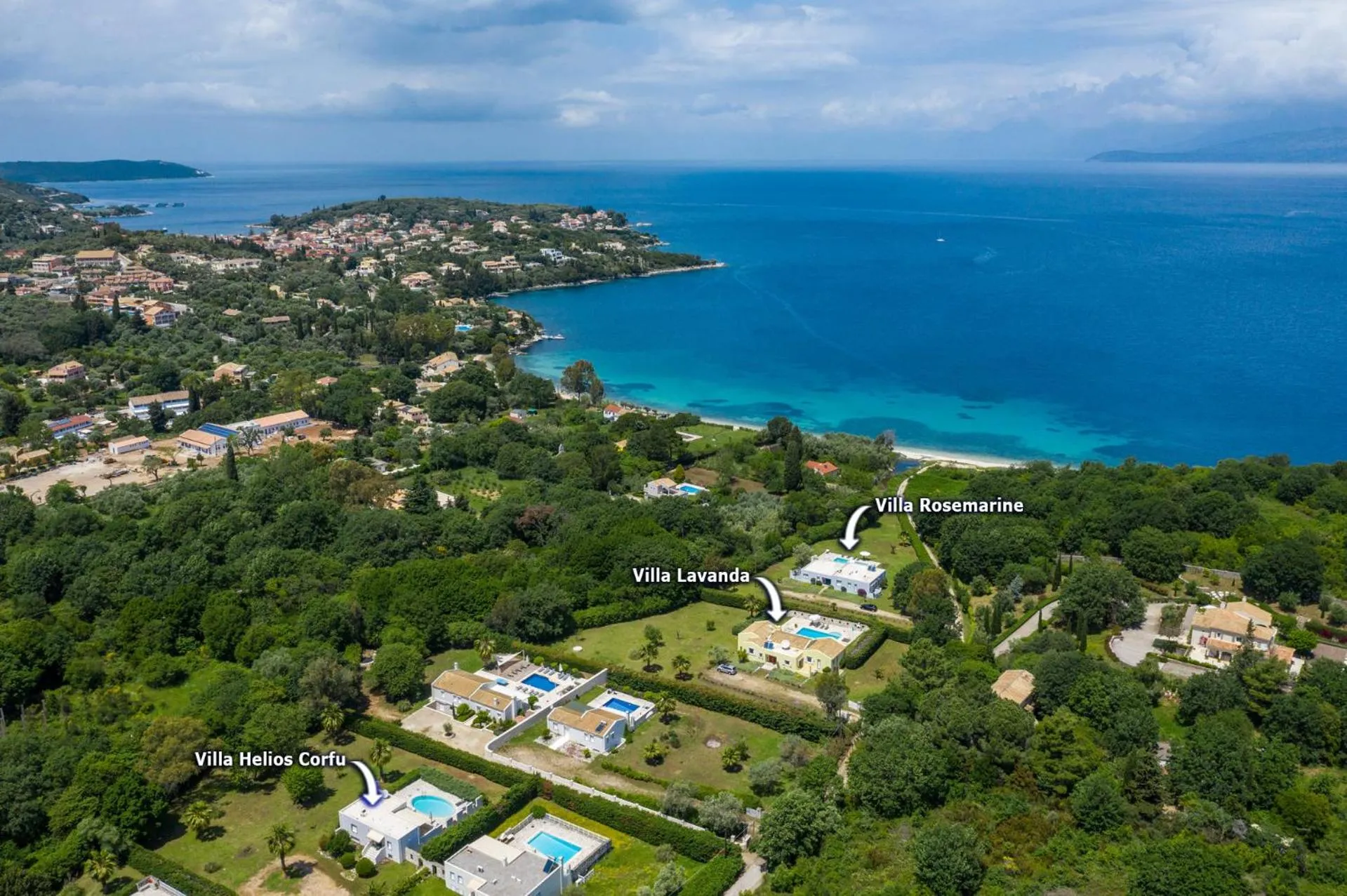 Bird's eye view in Villa Levanda by WhiteDream Villas
