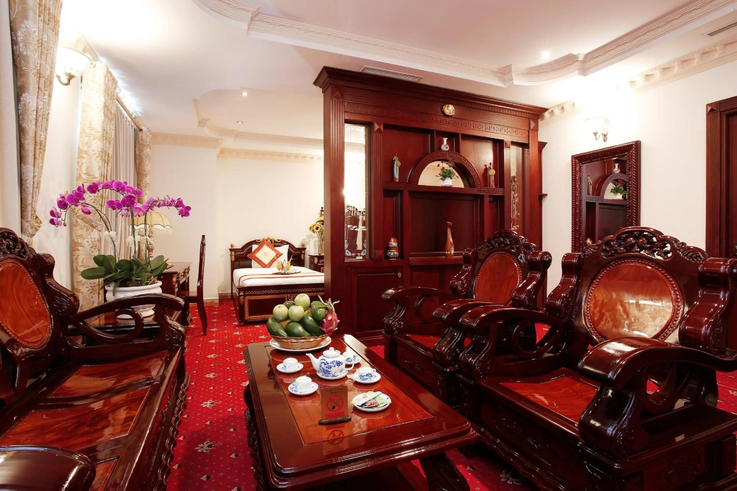 Living room in New Pacific Hotel