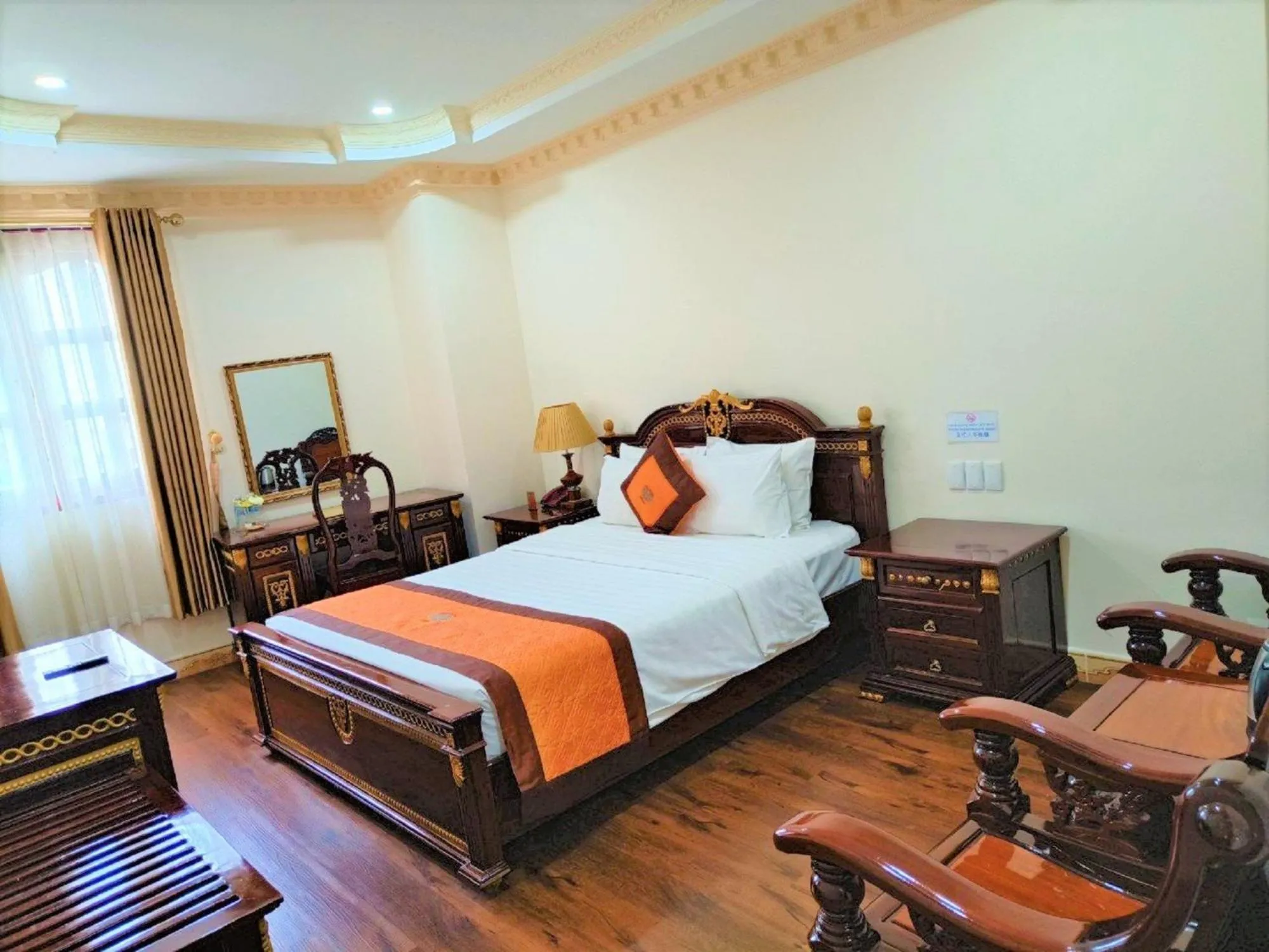 Bed in New Pacific Hotel