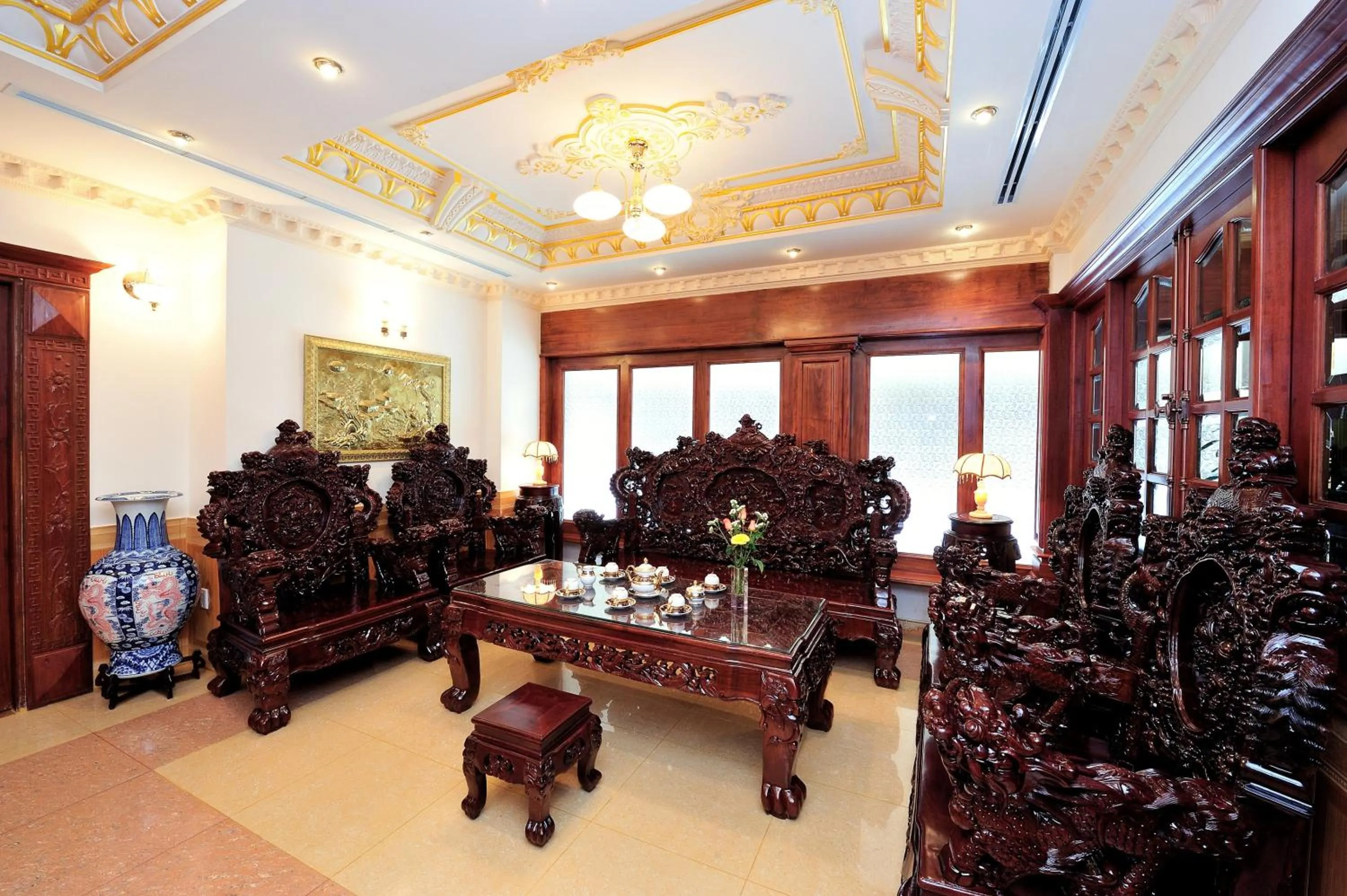 Lobby or reception in New Pacific Hotel