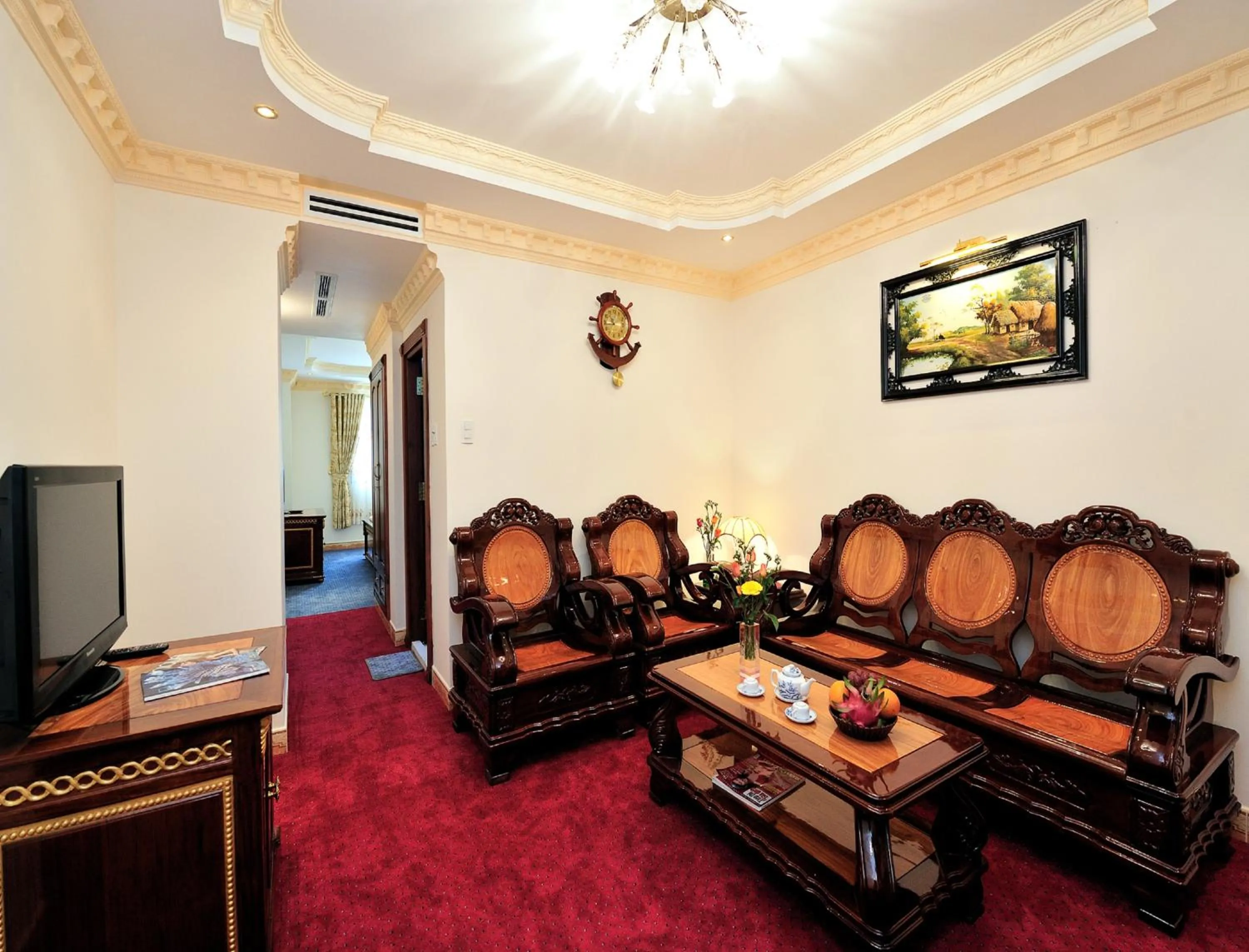 Living room in New Pacific Hotel