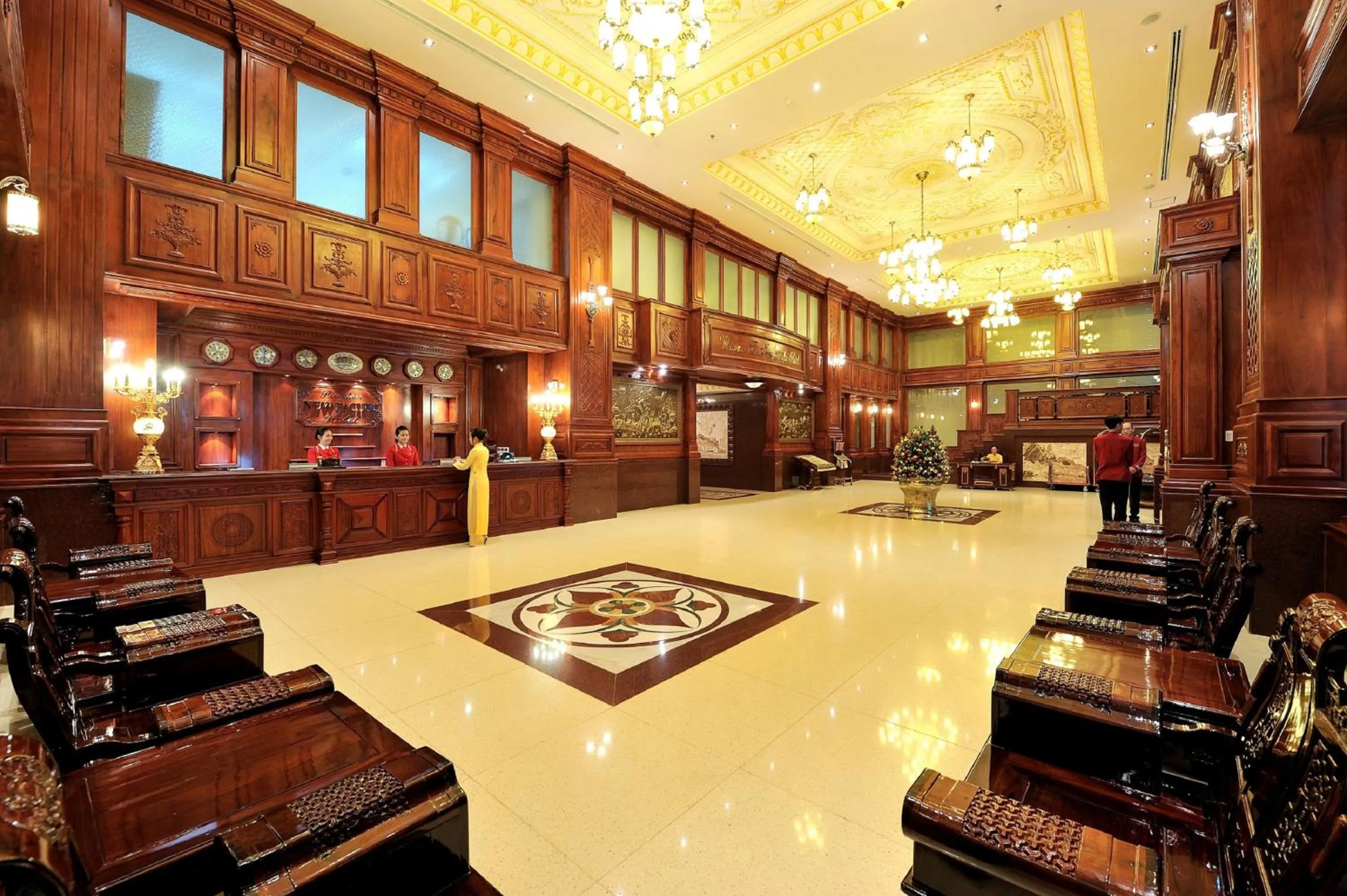 Lobby or reception in New Pacific Hotel